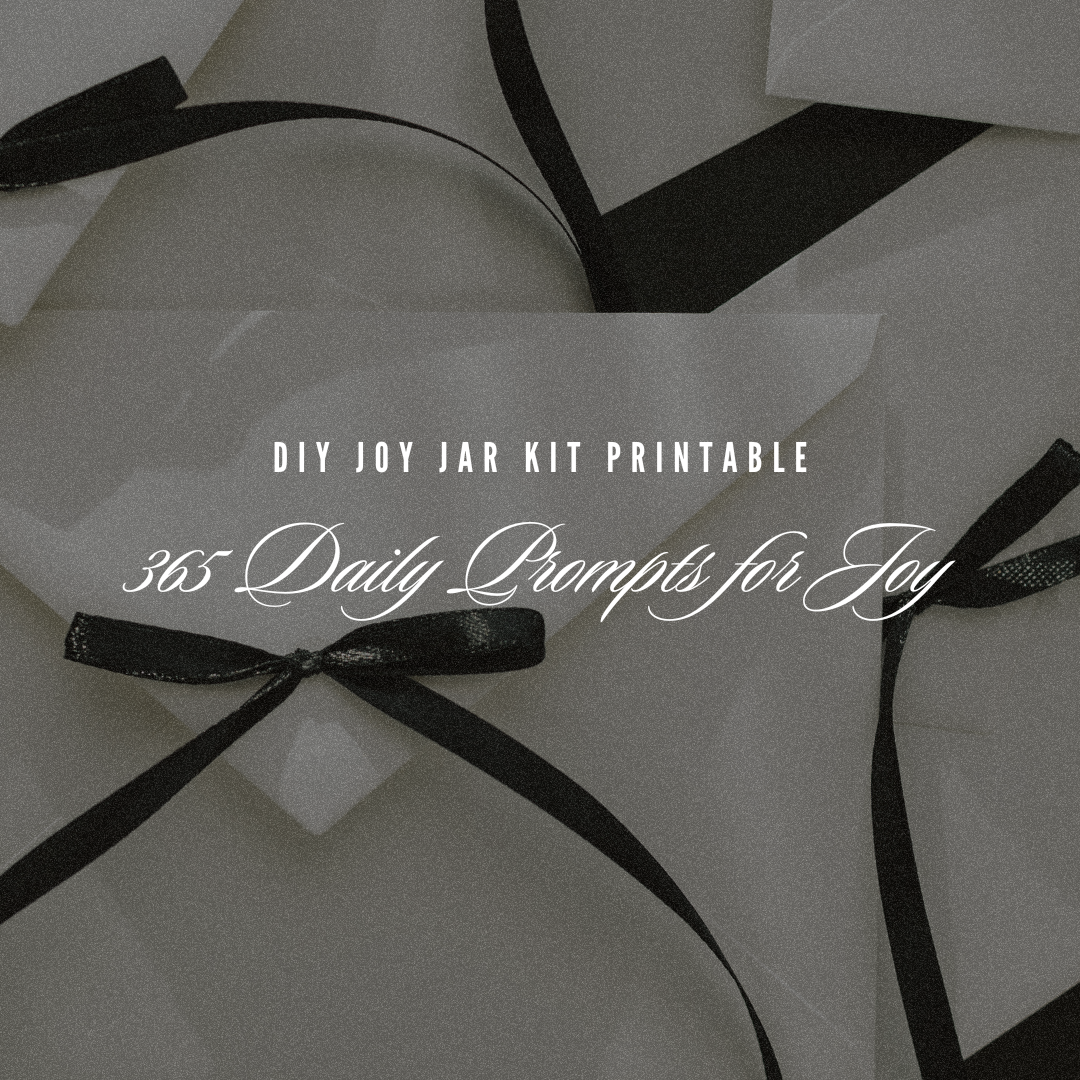 DIY Joy Jar Kit Printable | Pockets of Happiness | 365 Daily Prompts for Joy
