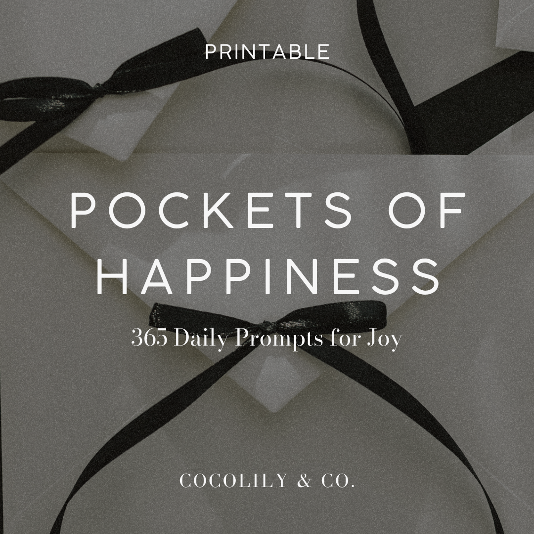 Pockets of Happiness Printable | 365 Daily Prompts for Joy