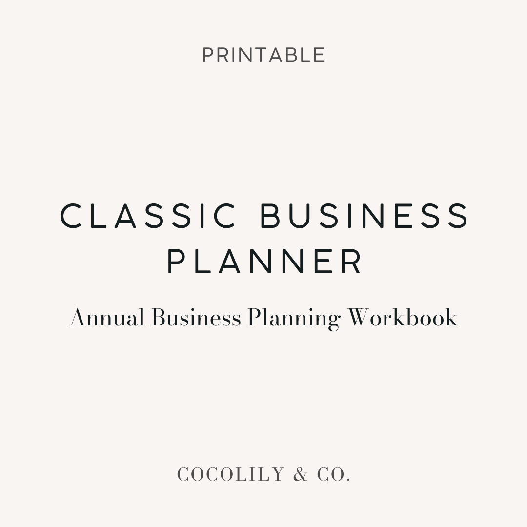 Classic Business Planner | Printable
