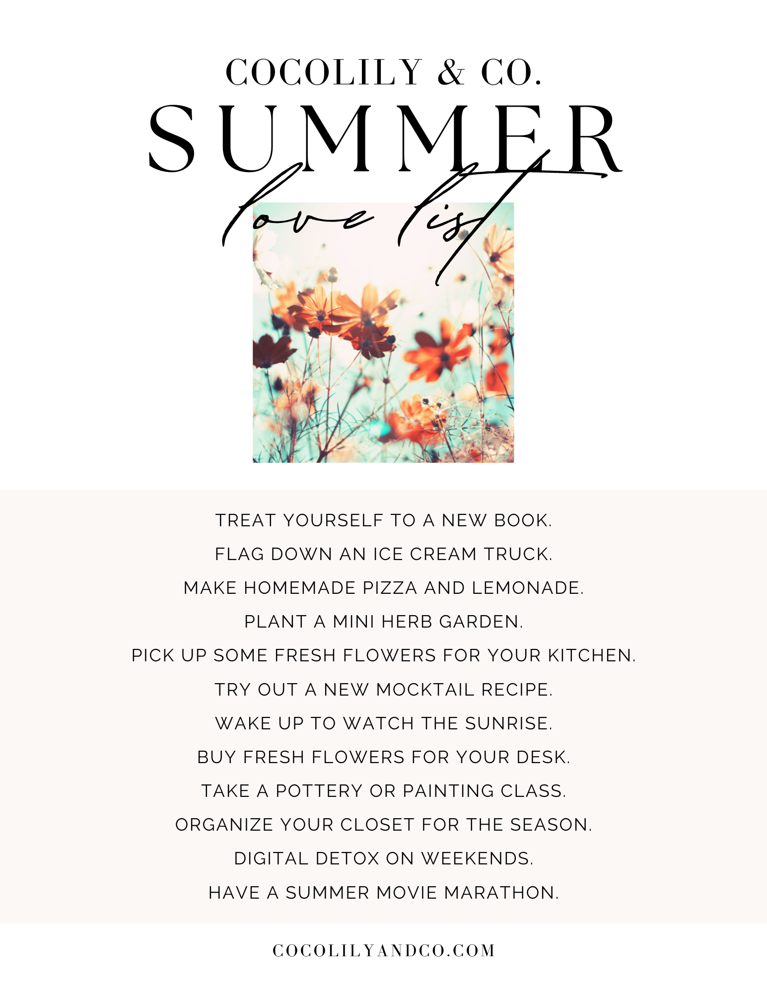 summer checklist_ideas