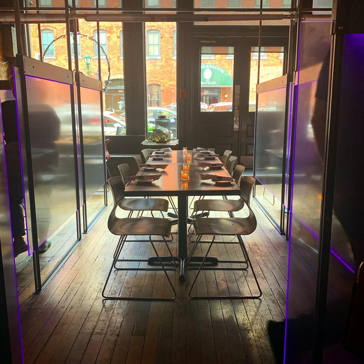just an update from your friends at pastabilities ✨ 
.
.
in our restaurant you will still see social distancing efforts in place &mdash; including new and improved dividers in our front dining room. Silver lining - they really create a cozy, intimate