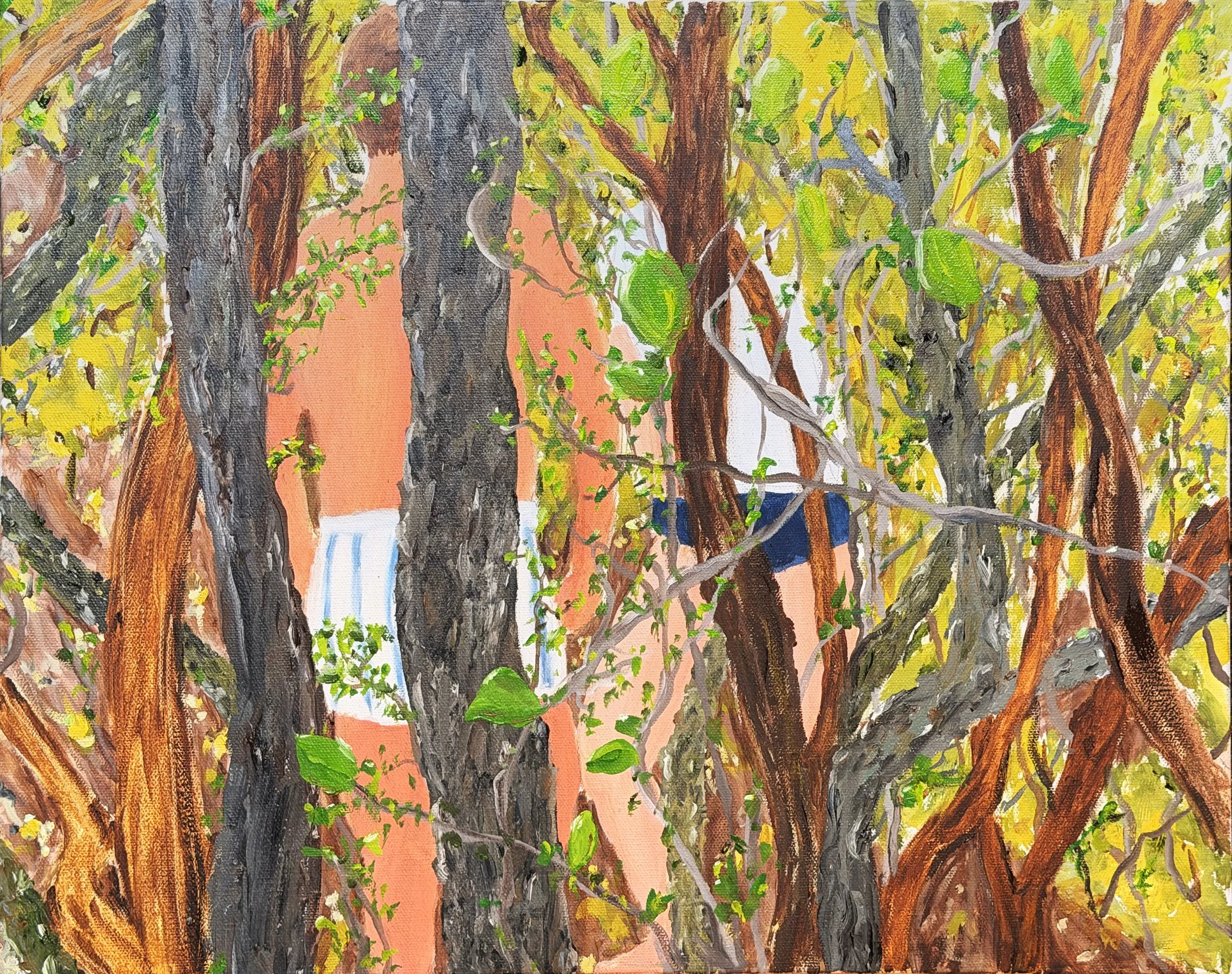 Blue Shorts, 2025, oil on canvas, 16 × 20 inches 