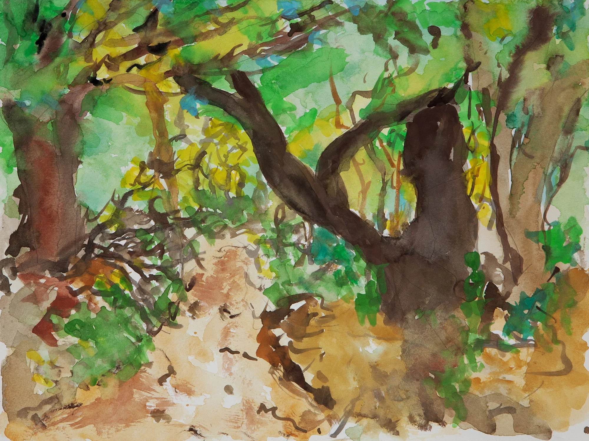 Meat Rack study, 11:04 am, August 11th, 2025, watercolor & pencil on paper, 9 × 12 inches - AVAILABLE (DM for info)