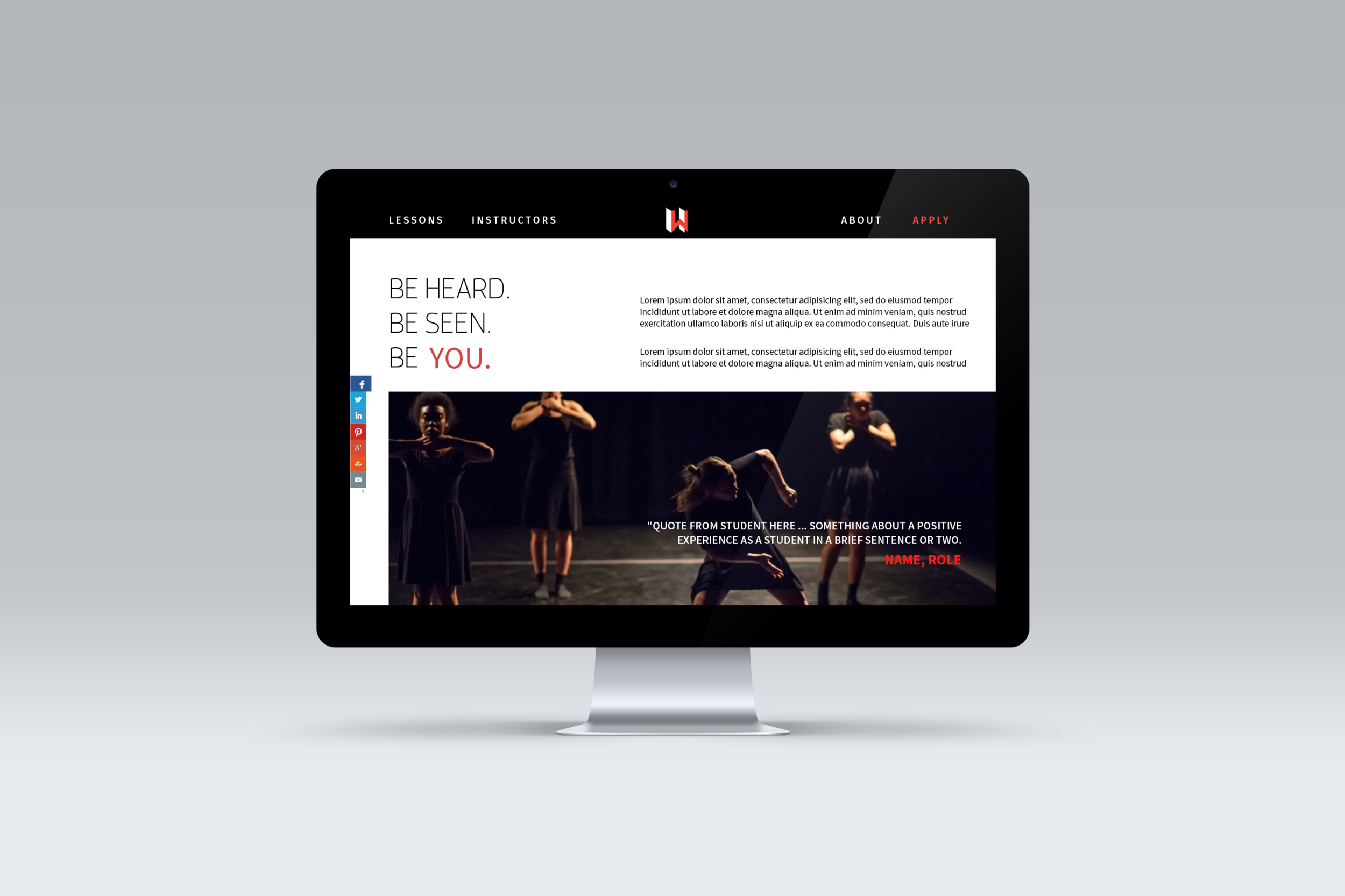 Continued website homepage