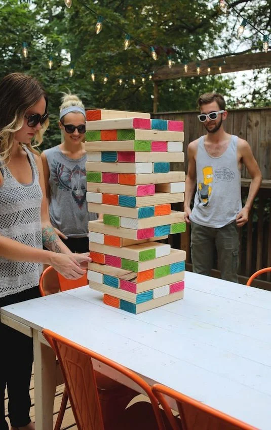 Party games can be lame and awkward, but this alternative is so fun! We love the idea of setting up some yard games for people to play if there's a little downtime. 