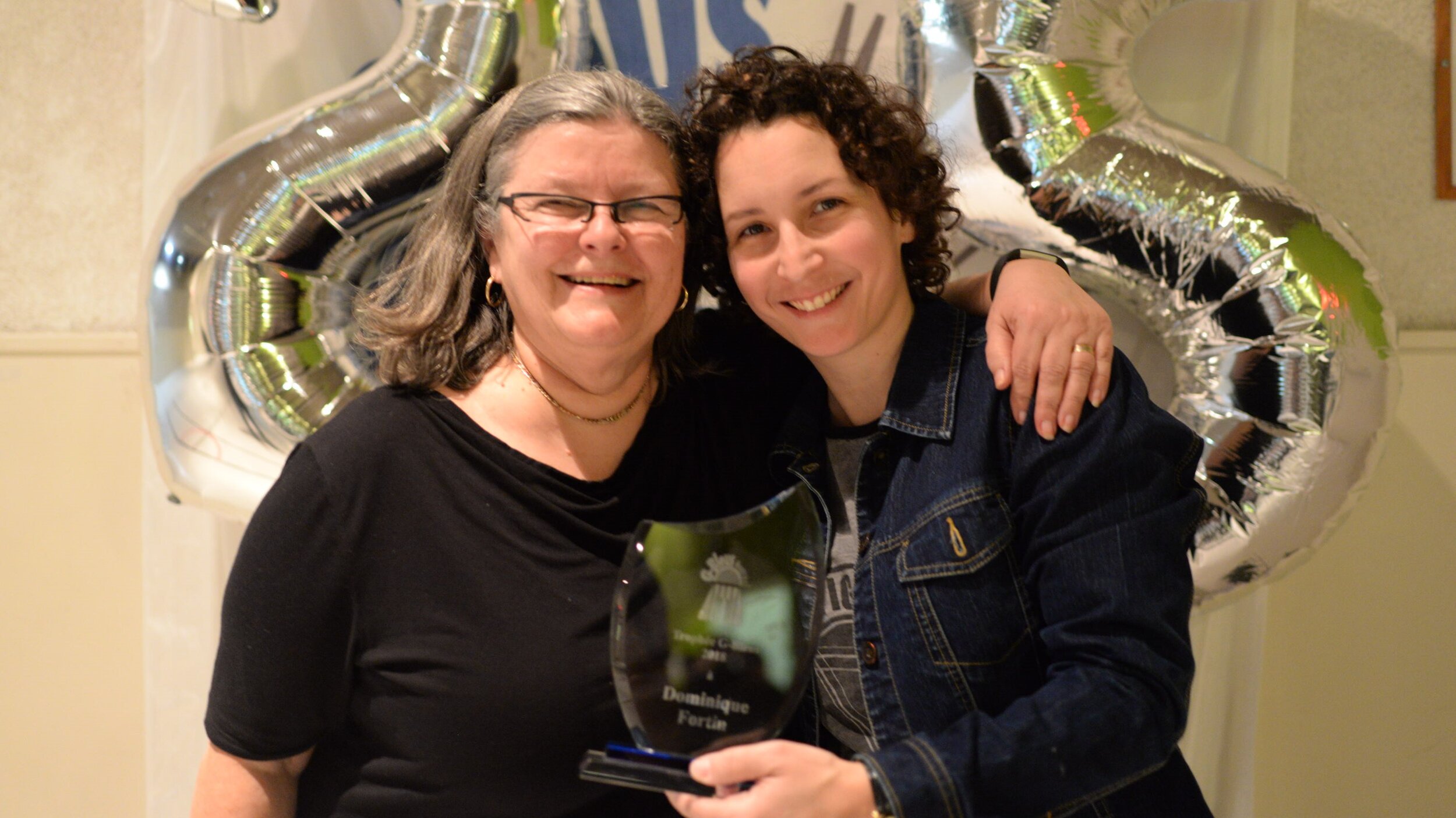 2018 - Colette et Dominique avec son trophée G-Bleu pour son implication au sein du C.A.