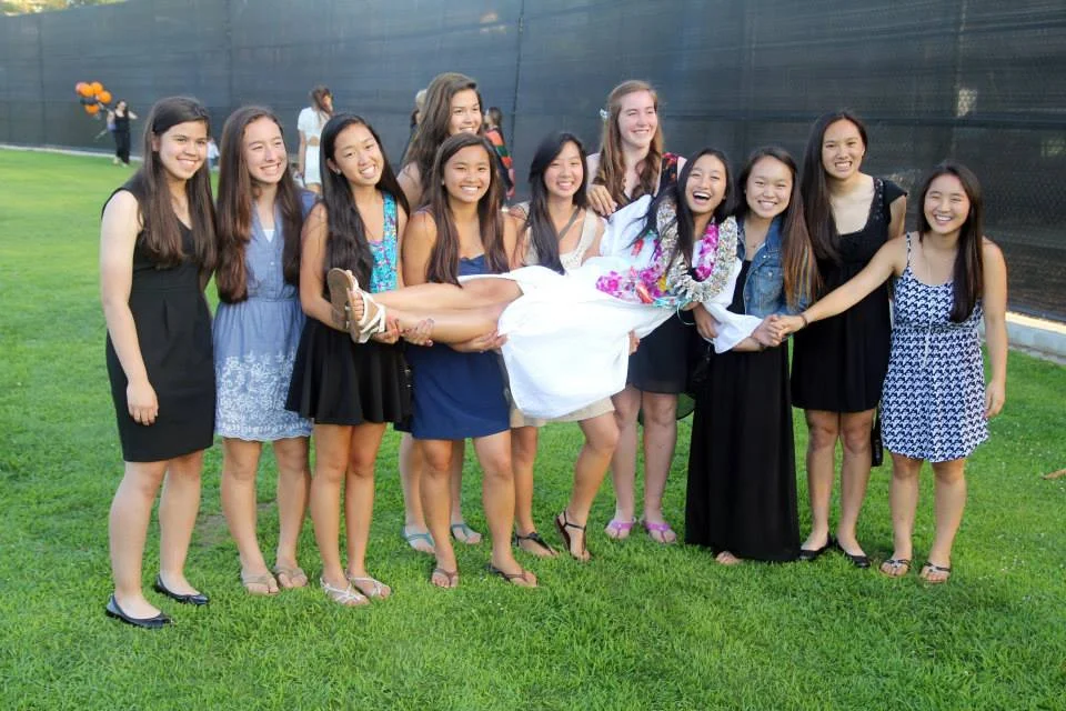 High school graduation, four years ago.