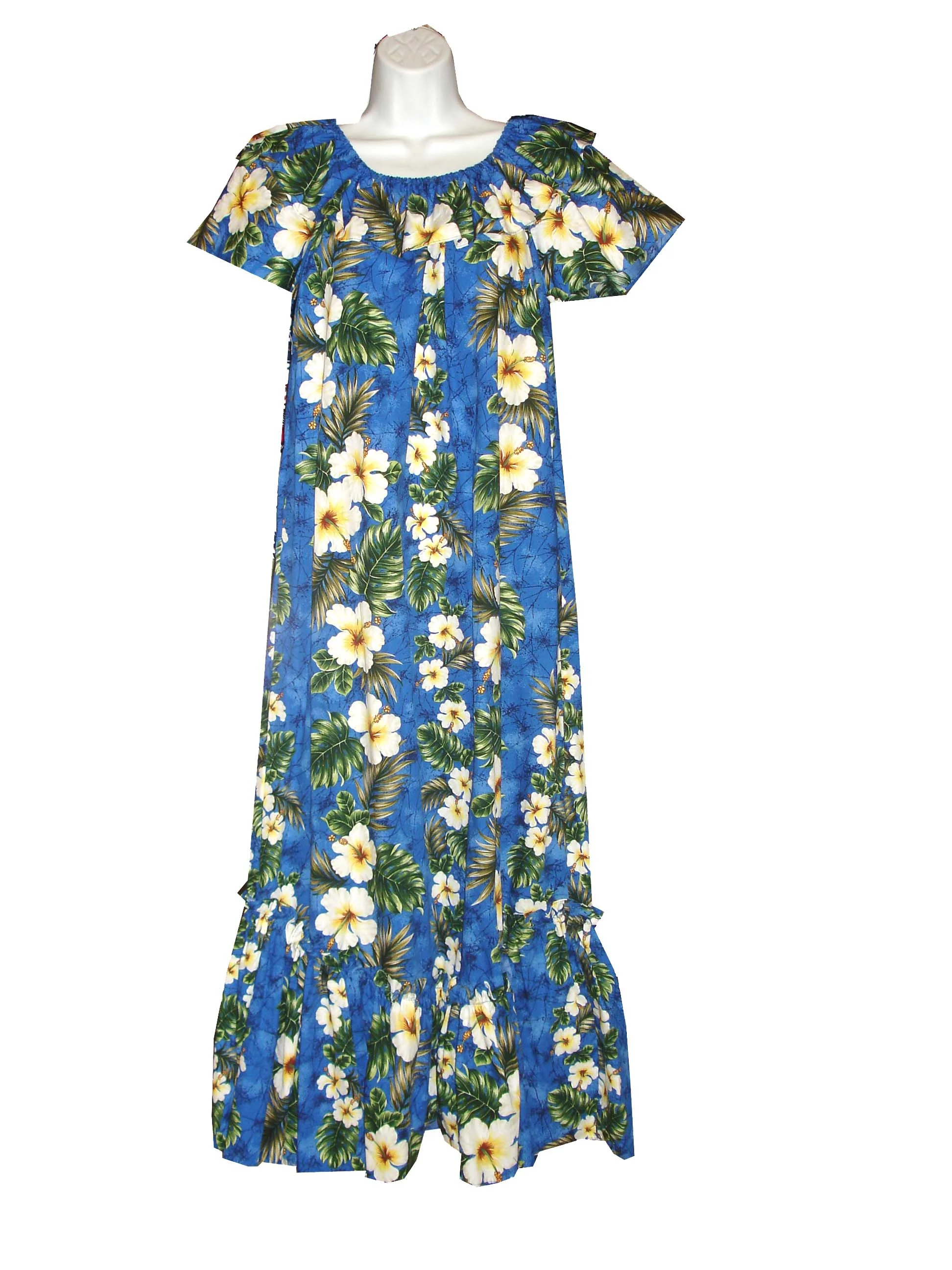 Cotton Muumuu Hawaiian Dress with Pockets made in Hawaii, USA KY'S