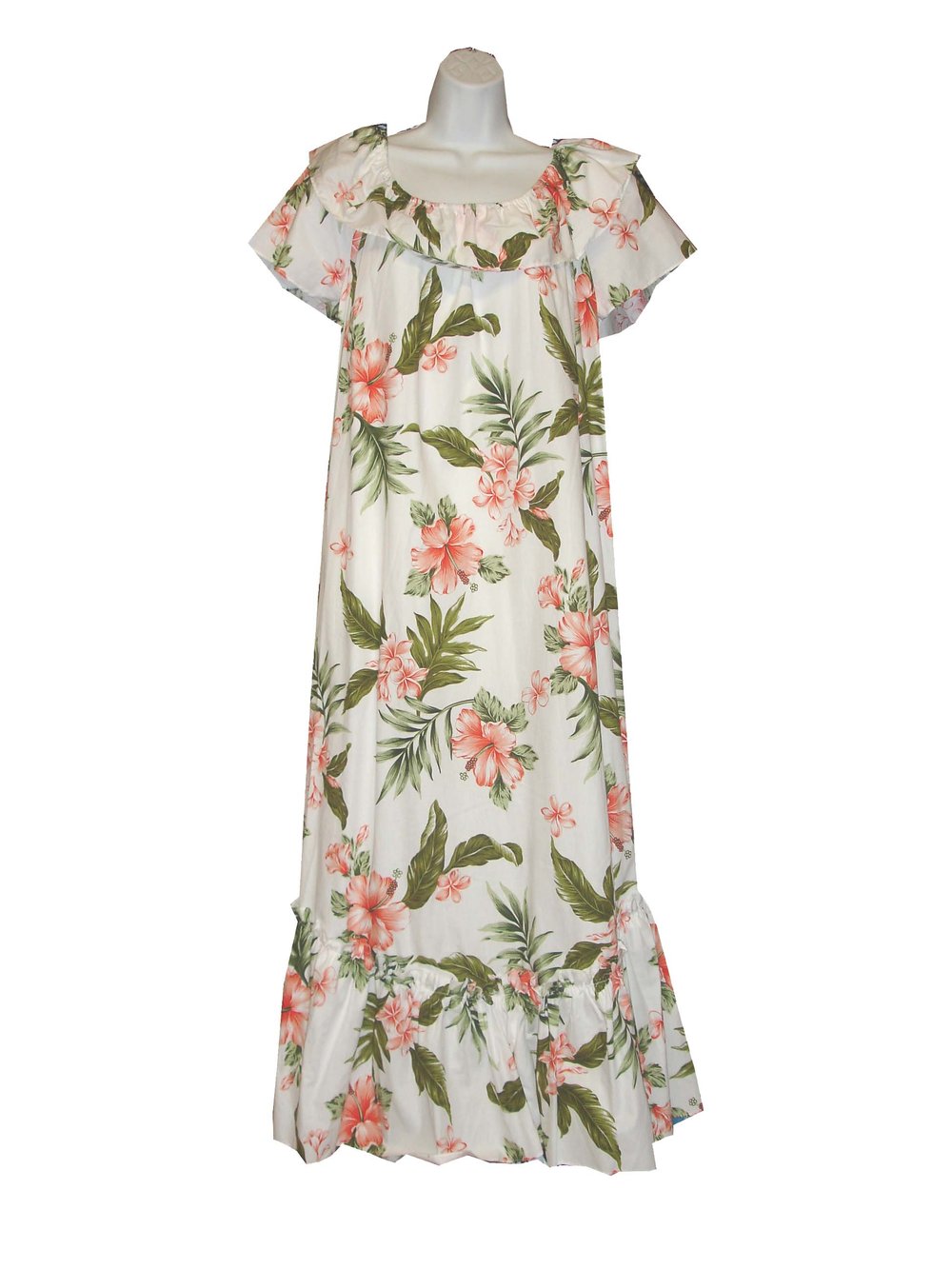 knee length dresses for ladies Long Muumuu Dress Relaxed Fit Paia Coral / M main image 1