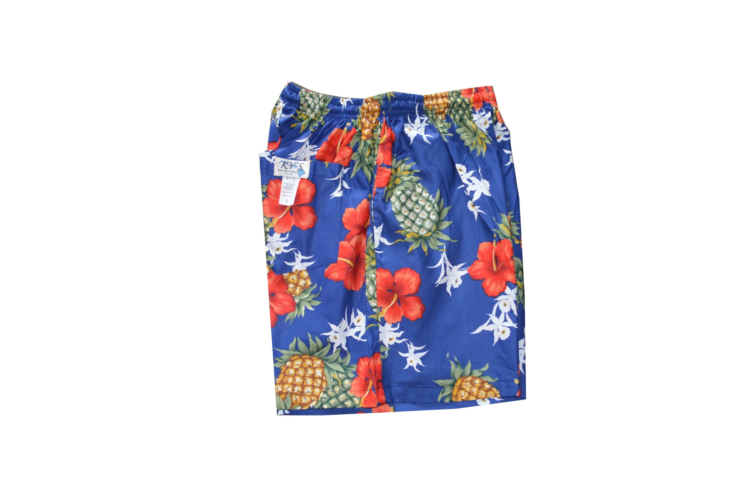 SH-348NB -Walking Shorts Men Hawaiian Print