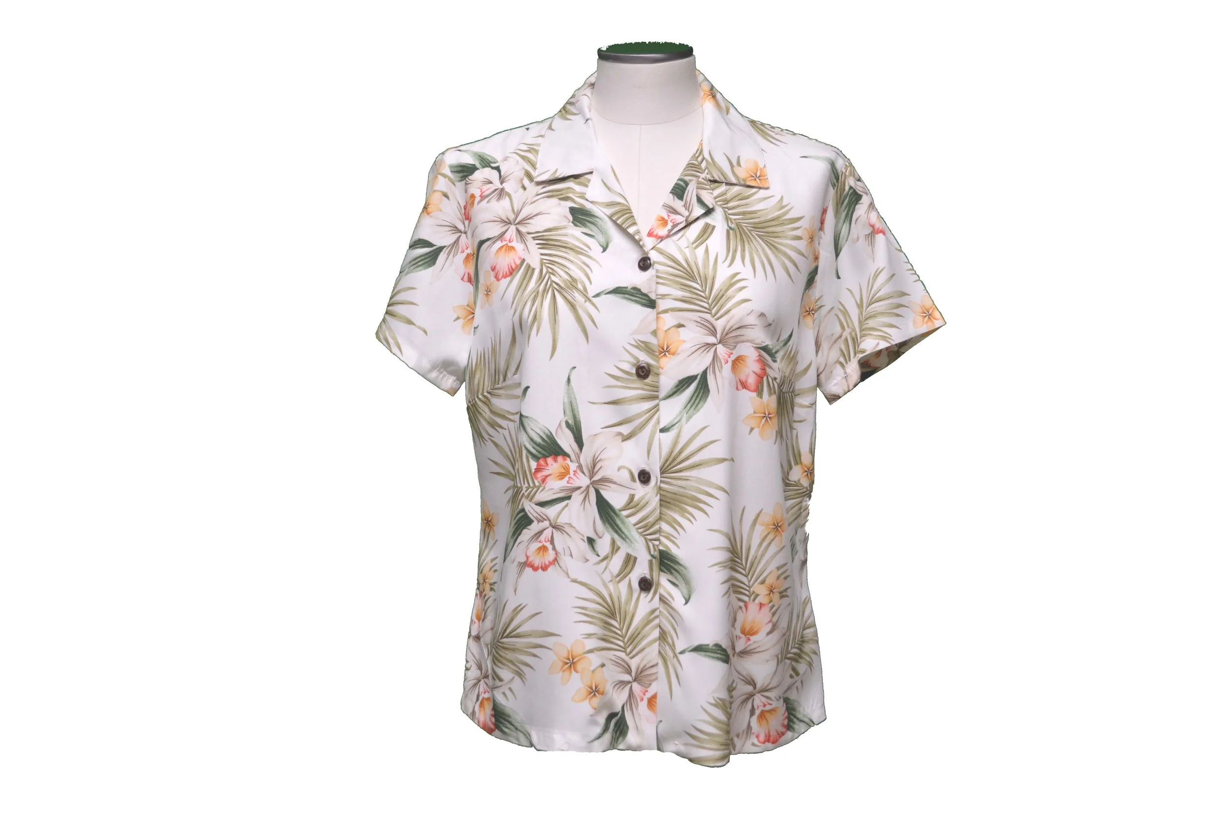 GAL-824W - Rayon Women's Aloha Blouse  Classic Orchid