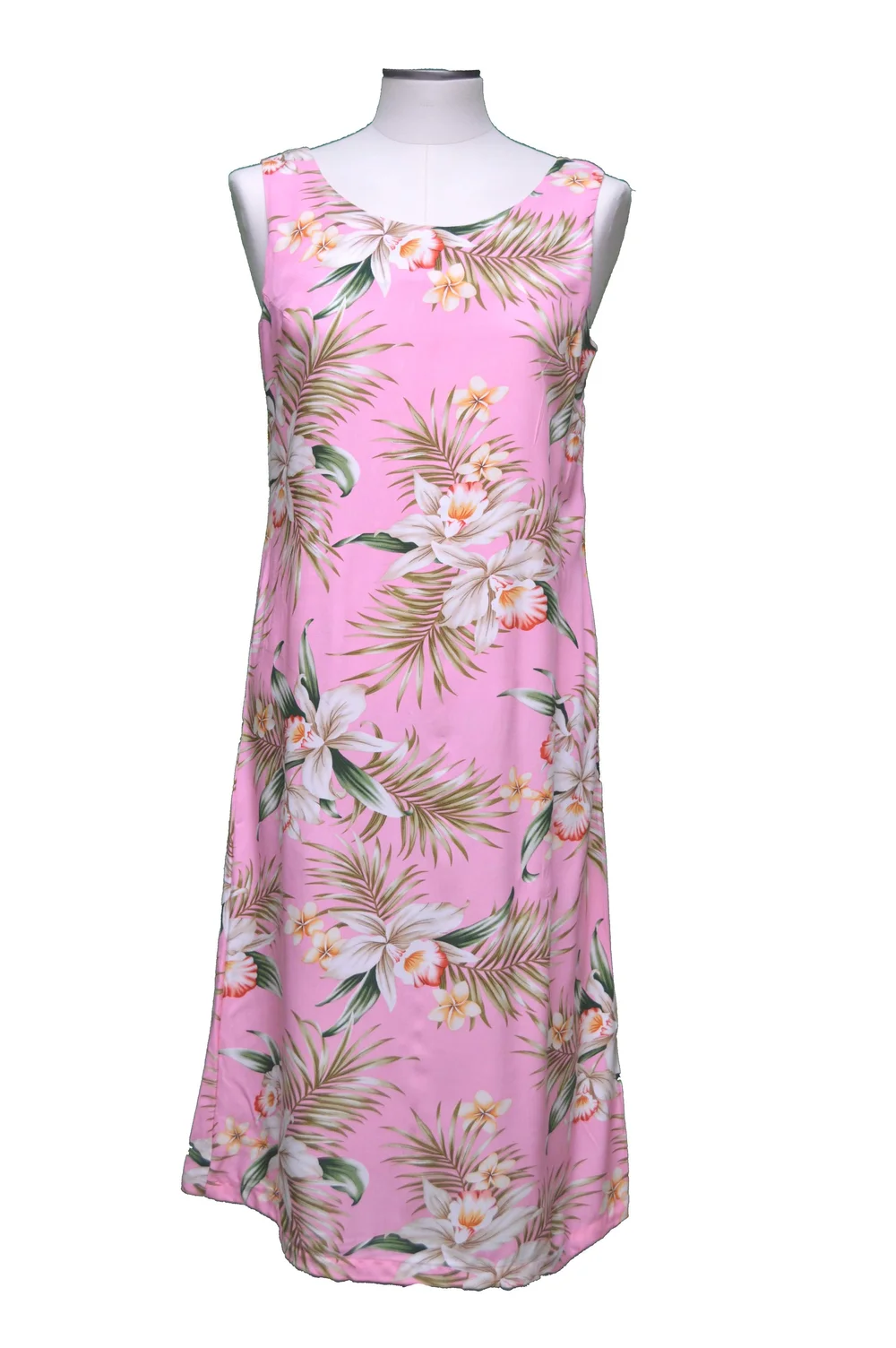 Classic Orchid Pink Hawaiian Loose Dress | Summer Dresses Made in Hawaii | Ky's Hawaiian Shirts  Kyifi.com
