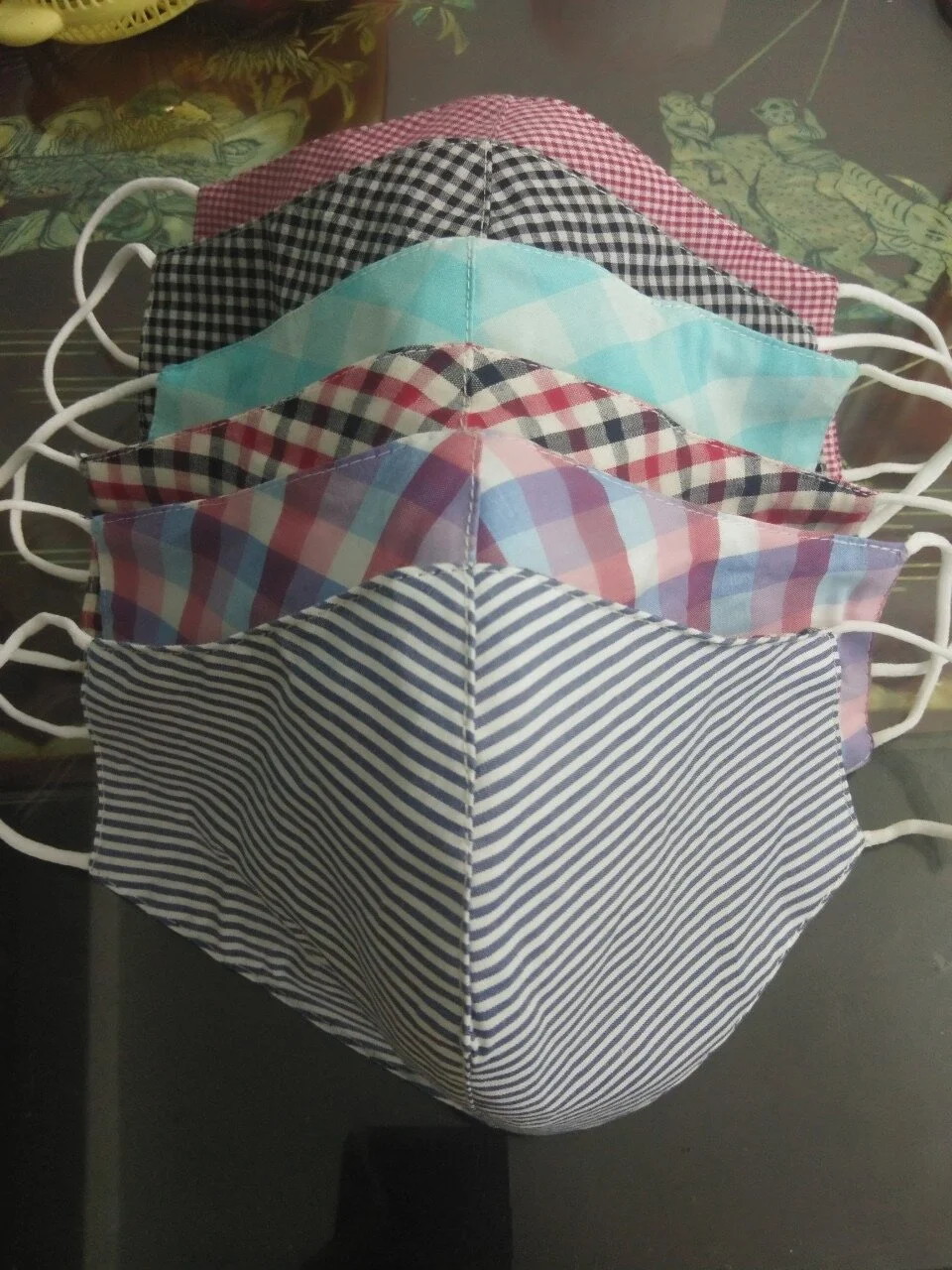 Palaka Hawaiian Mask for Adult ( Pack of 10 pics) - M6 Assorted  