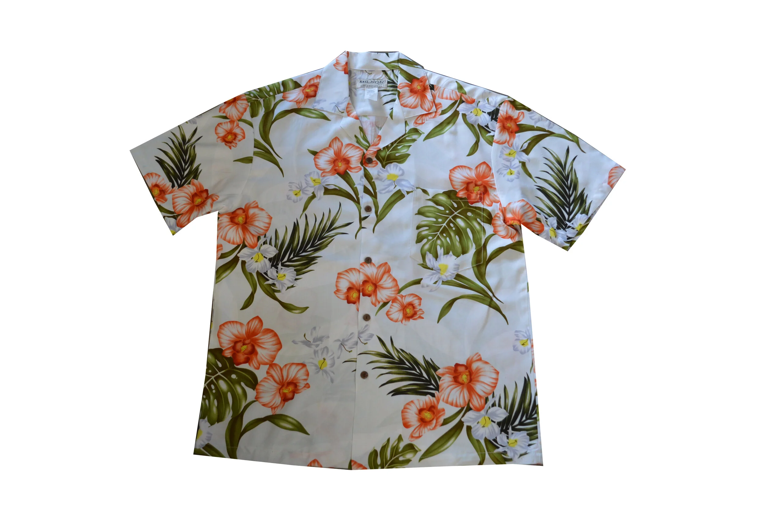 AL-829W -Akupu Orchid Aloha Shirt