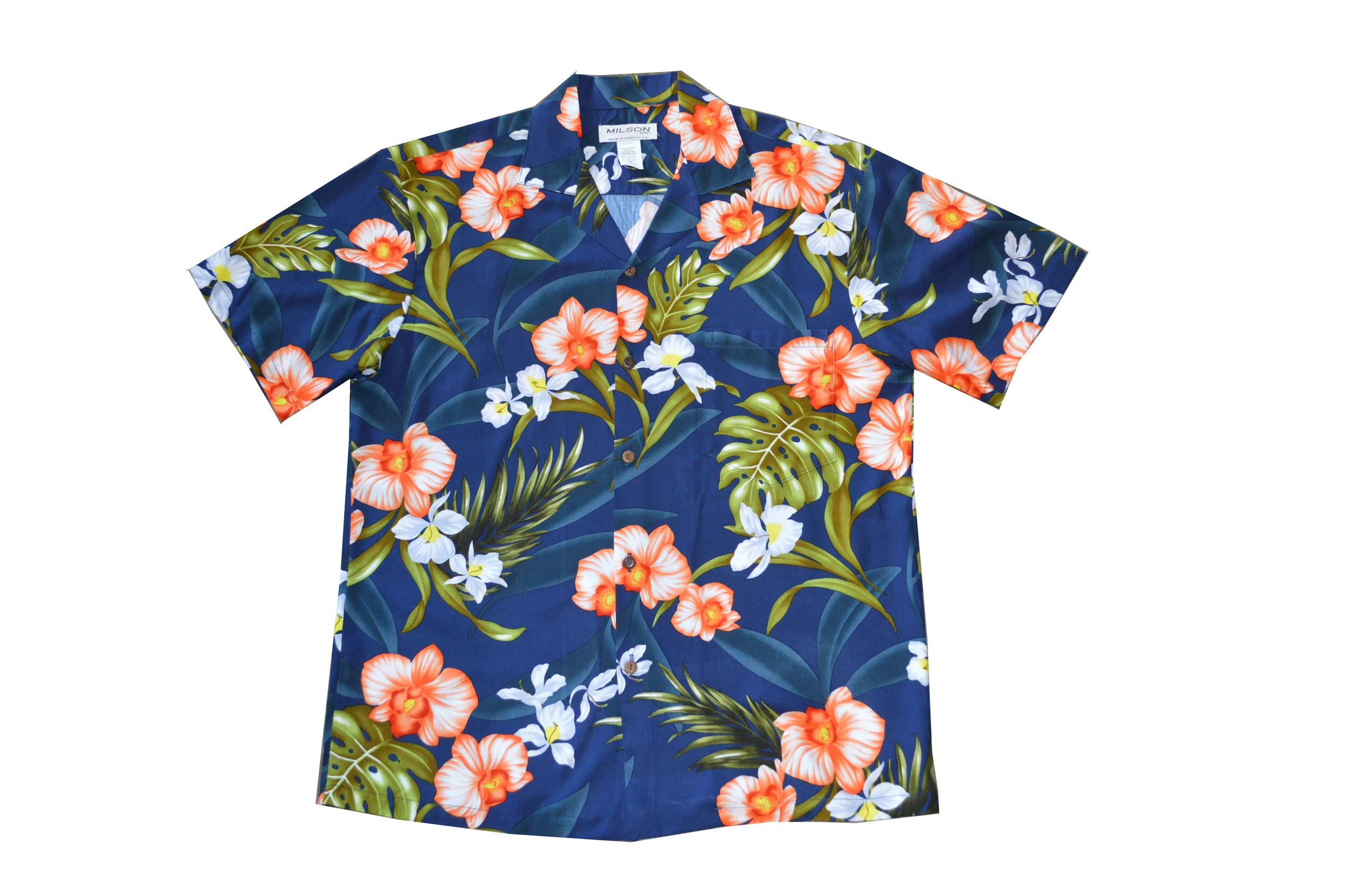 AL-829NB- Akupu Orchid Aloha Shirt