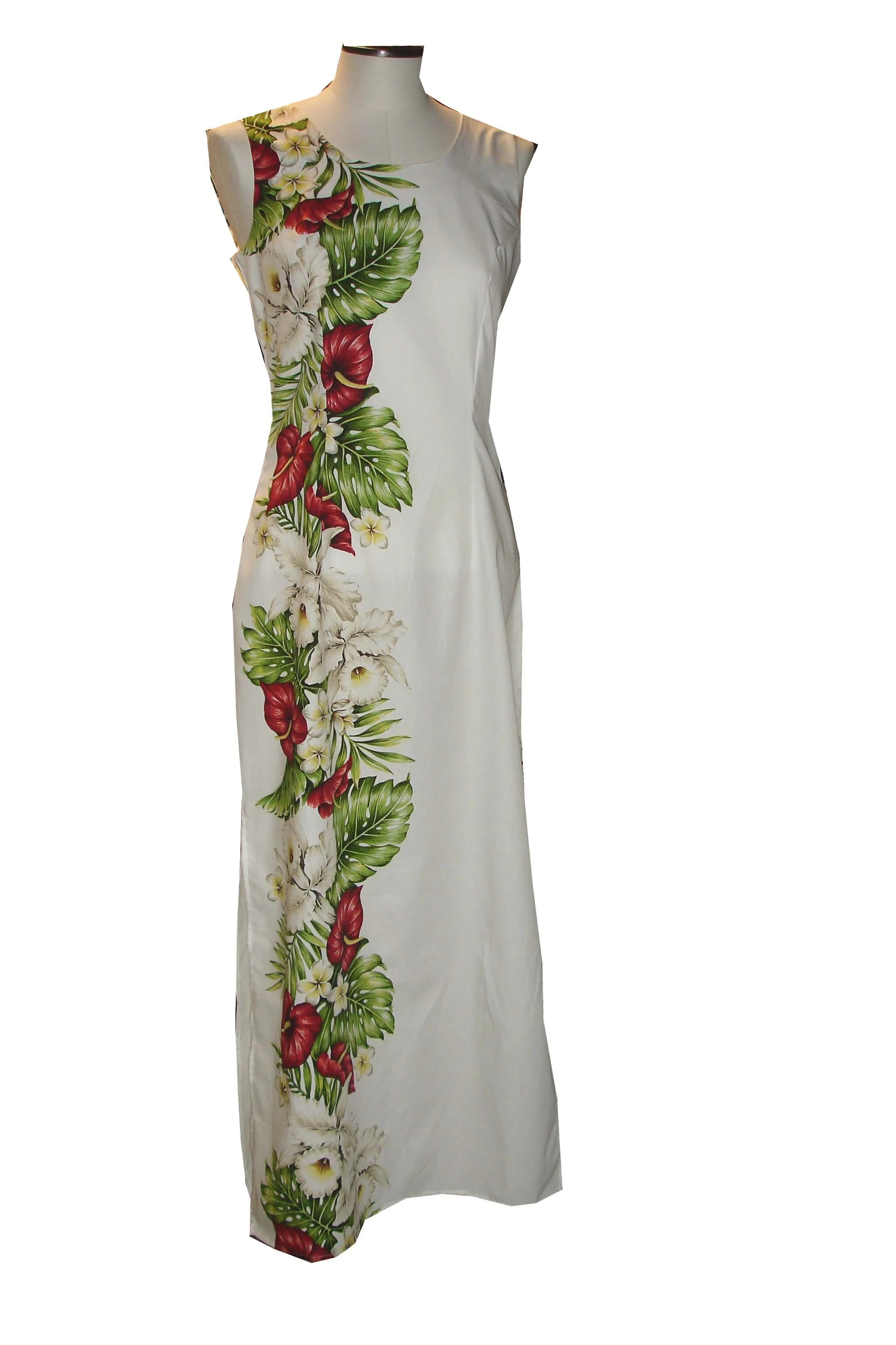 2LDB-488W- Kona Tropical Flower Hawaiian Dress