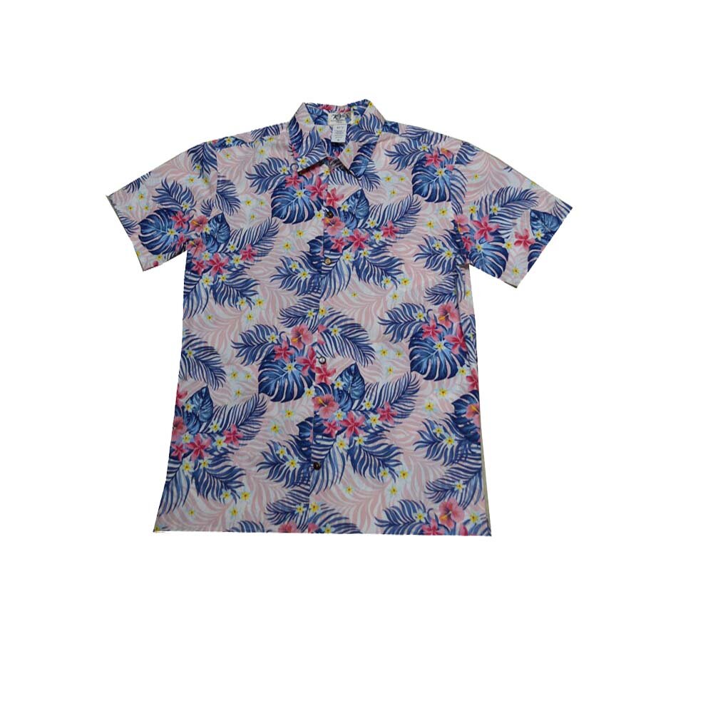 Mens Hawaiian Shirts Casual Long Sleeve Button-Down Shirts Tropical Floral Printed Slim T-Shirt Tops 