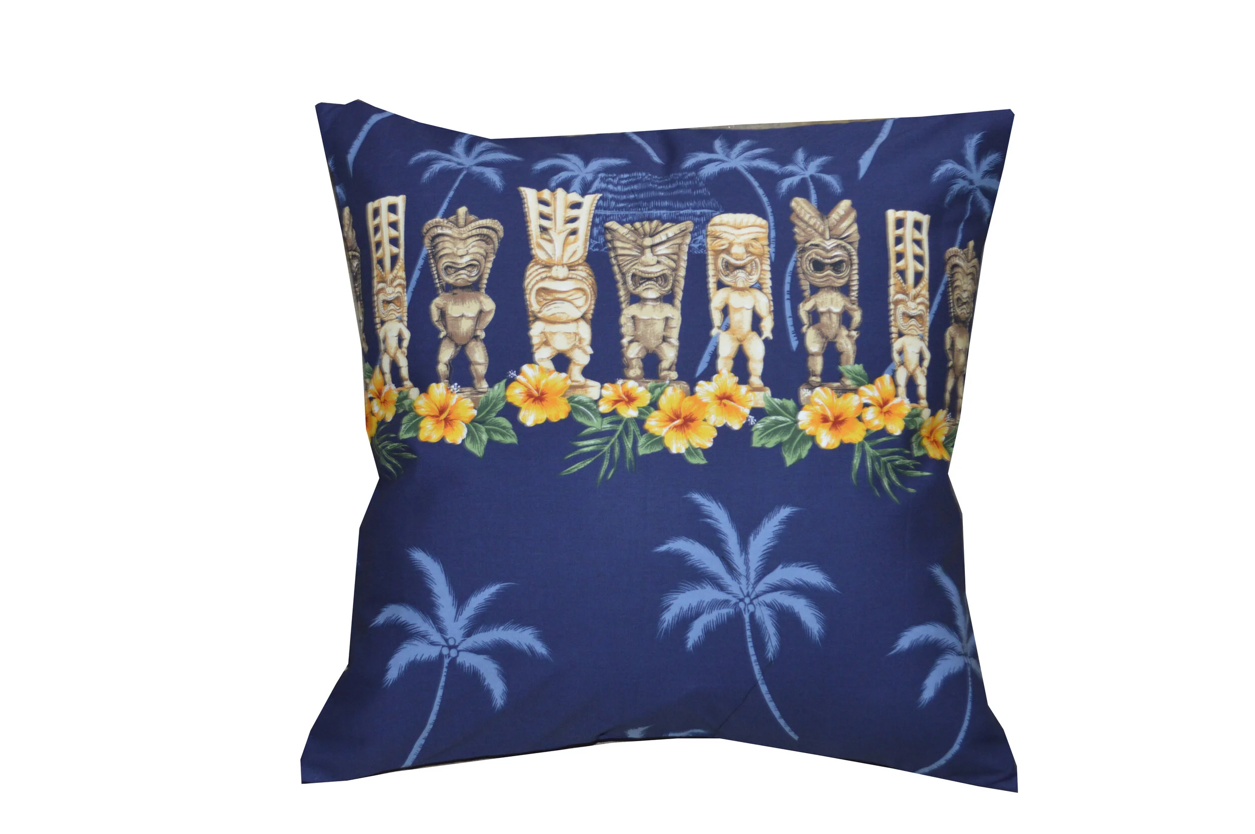 PL451NB-Tiki Navyblue Pillow Case 