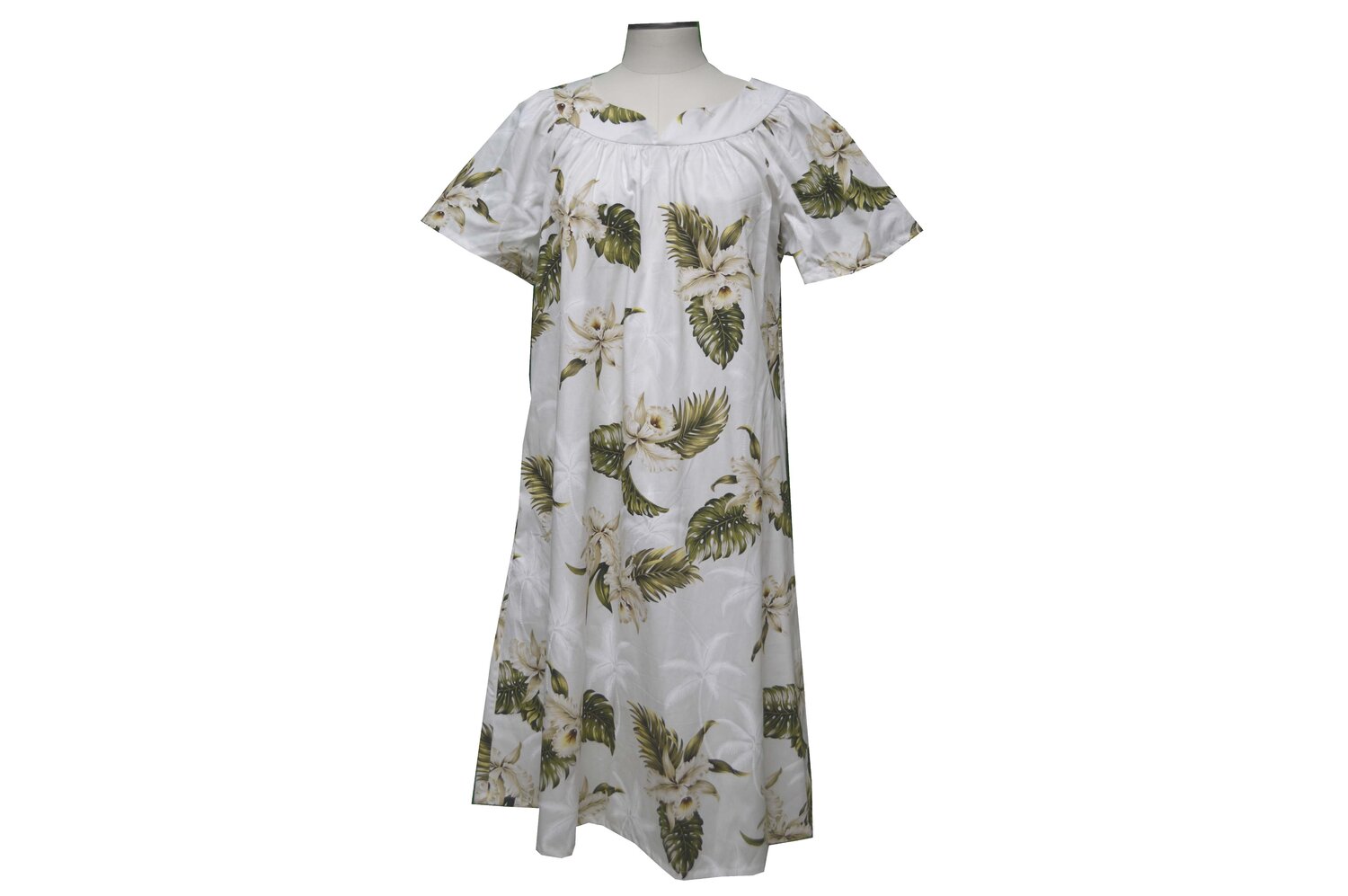 Classic Orchid Cotton Hawaiian Muumuu Dress — kyifi.com