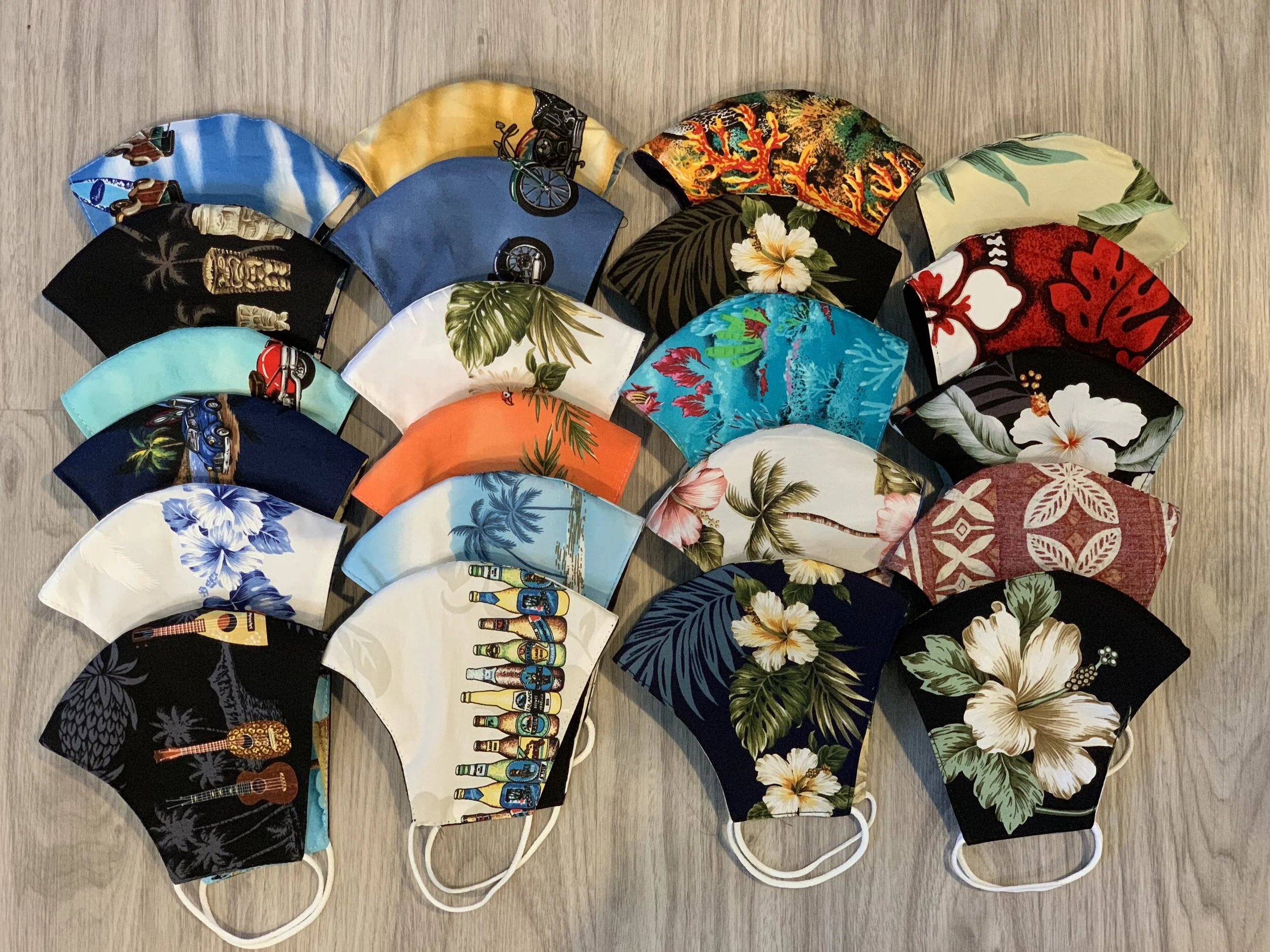 Hawaiian Mask for Adult ( Pack of 25 pics) - M1 -Assorted