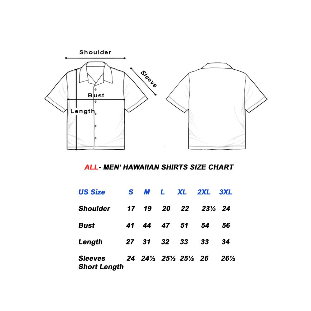 Hawaiian Shirts Sizing — Kyifi.Com