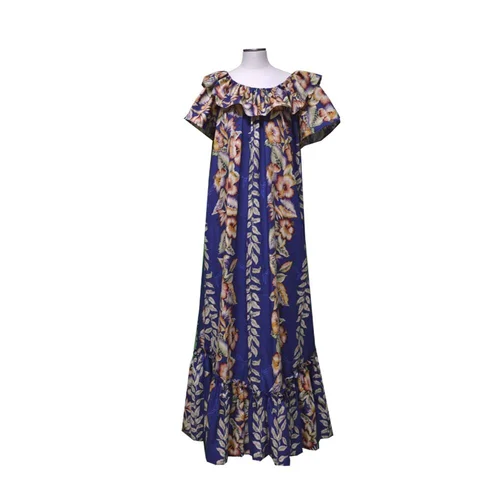 cotton printed dress Buy Blue Marini Printed Cotton Dress for Women main image 0