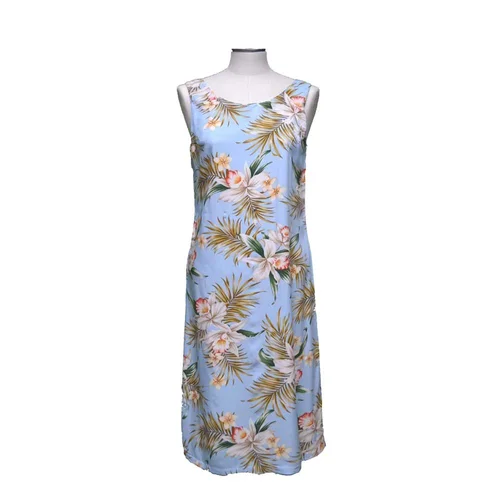 knee length dresses for ladies Rissa Dress Hibiscus Hawaiian Quilt