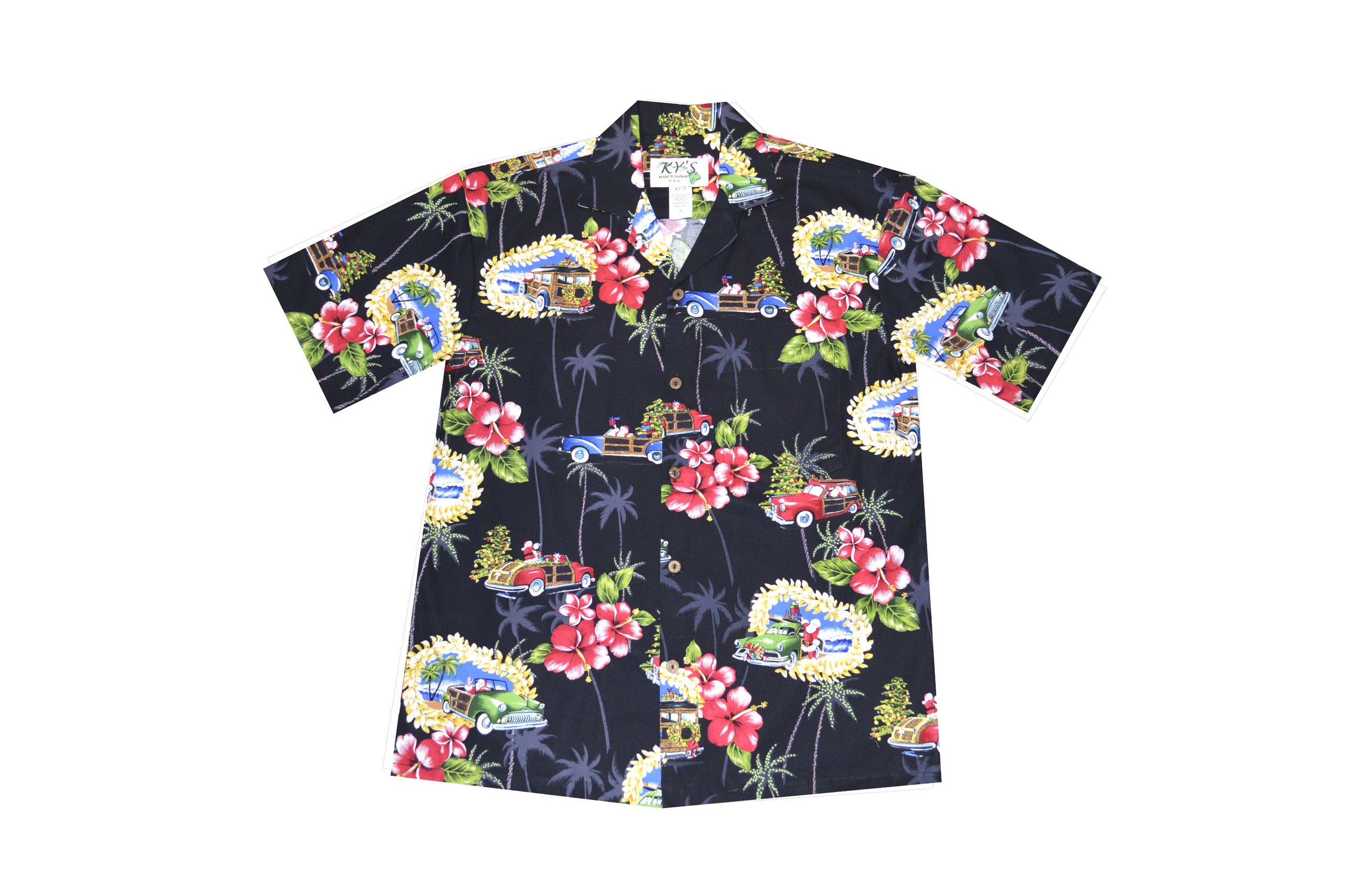 AL -548B - Hawaiian Christmas Black