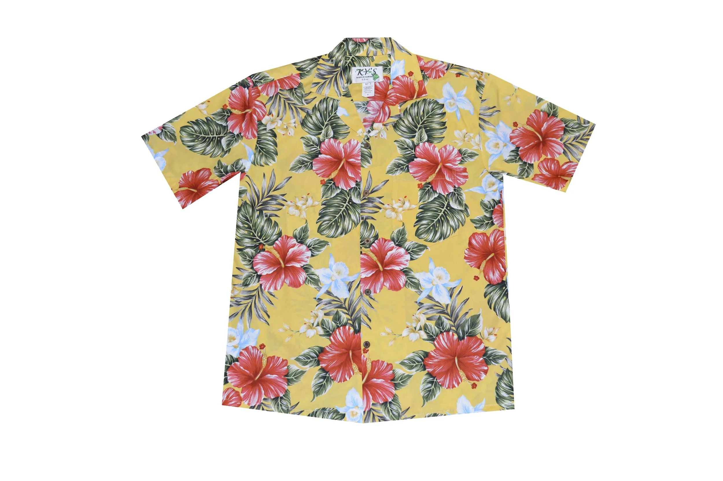 AL -549Y-Kahala Hibiscus Aloha Shirts