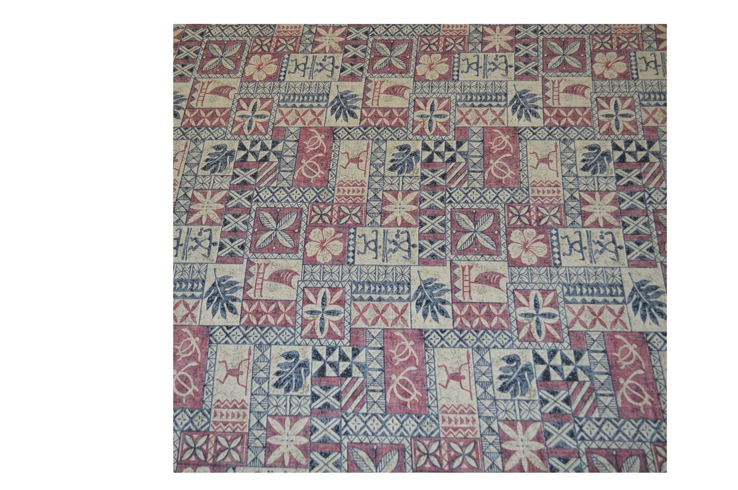 Exclusive Block Honu Tapa Hawaiian Fabric