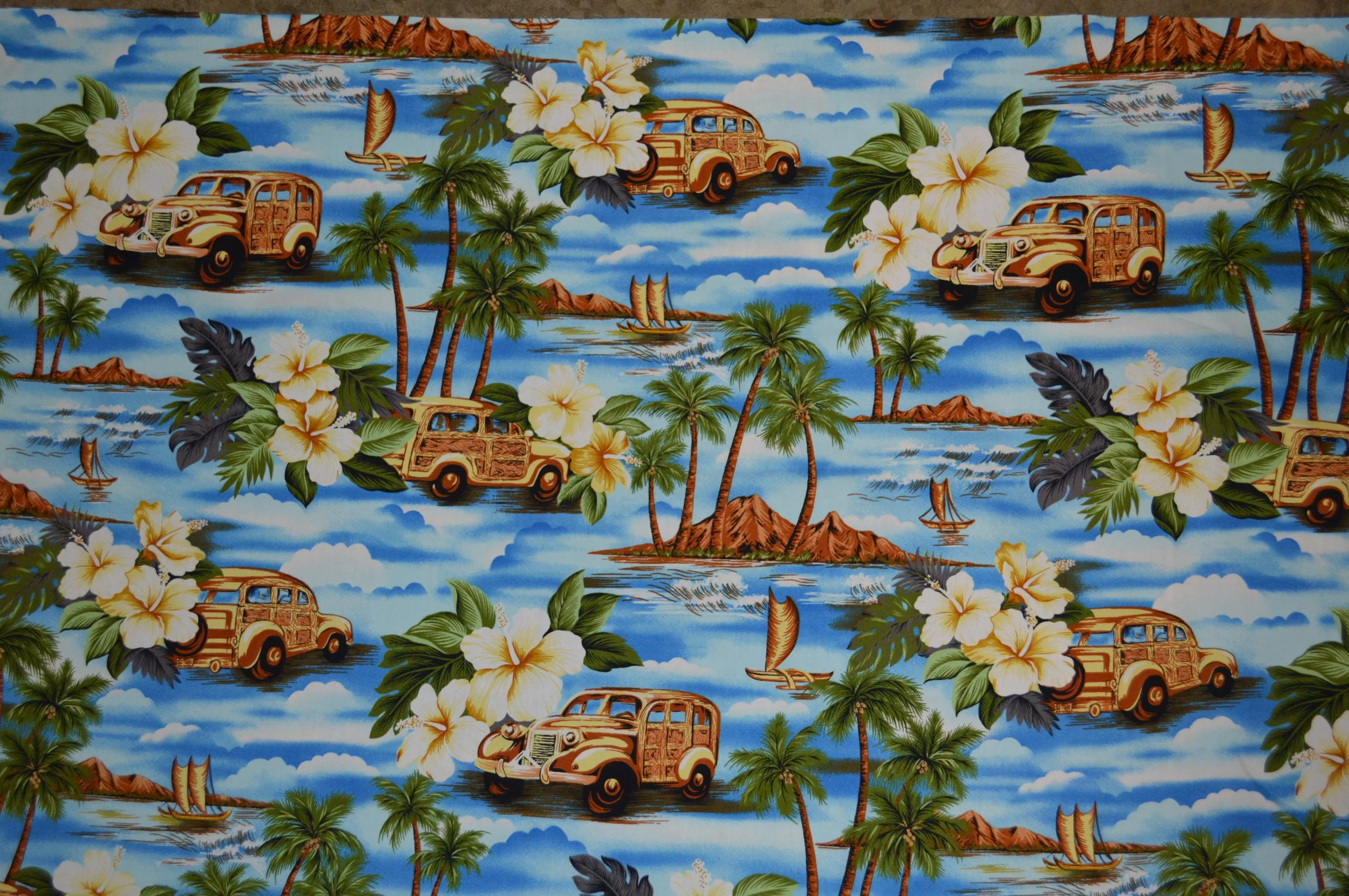 Exclusive Woody Island Hawaiian Fabric 404