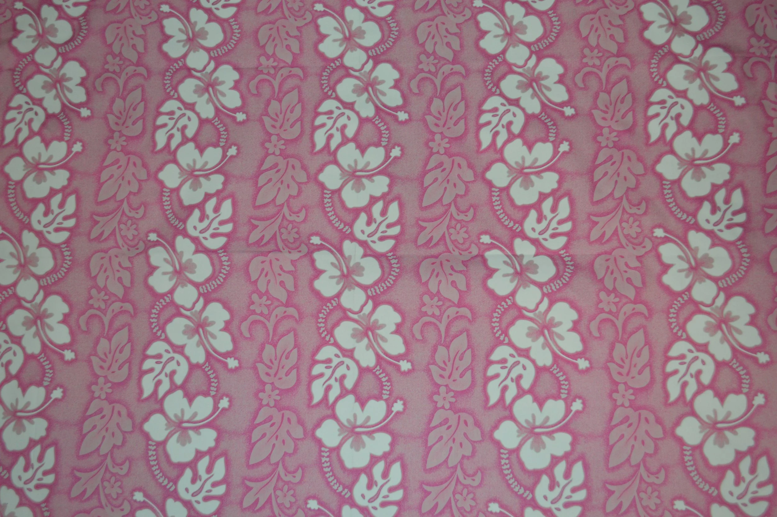 Exclusive White Hibiscus Panel Hawaiian Fabric-213P.JPG