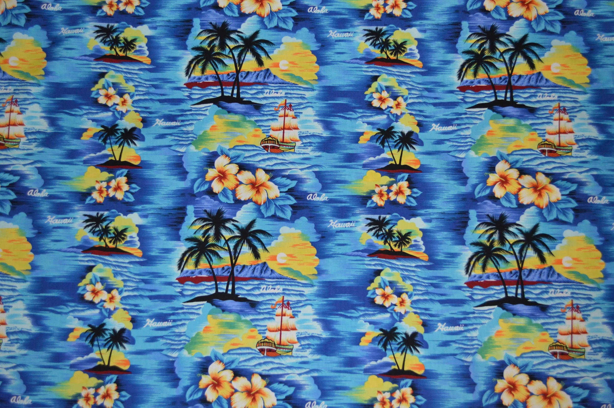 Hawaii Fabric Hawaii Sunset Print -304