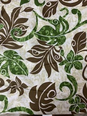 Hawaiian Wind Monstera Print Fabric -F476