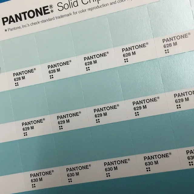 Pantone swatches at the School of Visual Concepts Open House. Seattle, WA, March 2015.