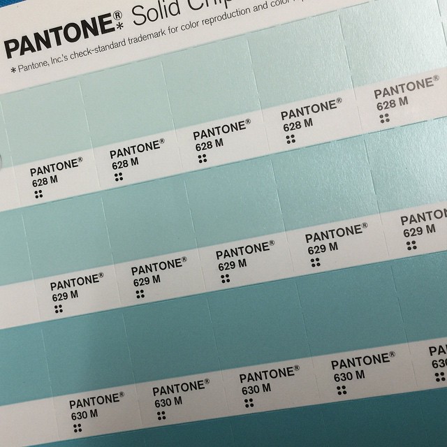 Pantone swatches at the School of Visual Concepts Open House. Seattle, WA, March 2015.