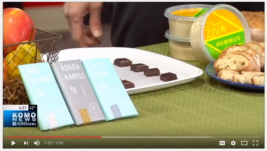 Bellflower Chocolate Co. Featured on KOMO4 EcoConsumer Segment