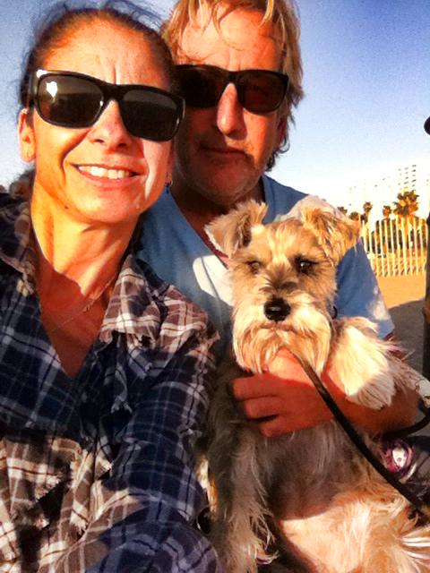 Jennifer Aronson, Larry Aronson, and Indiana Jones