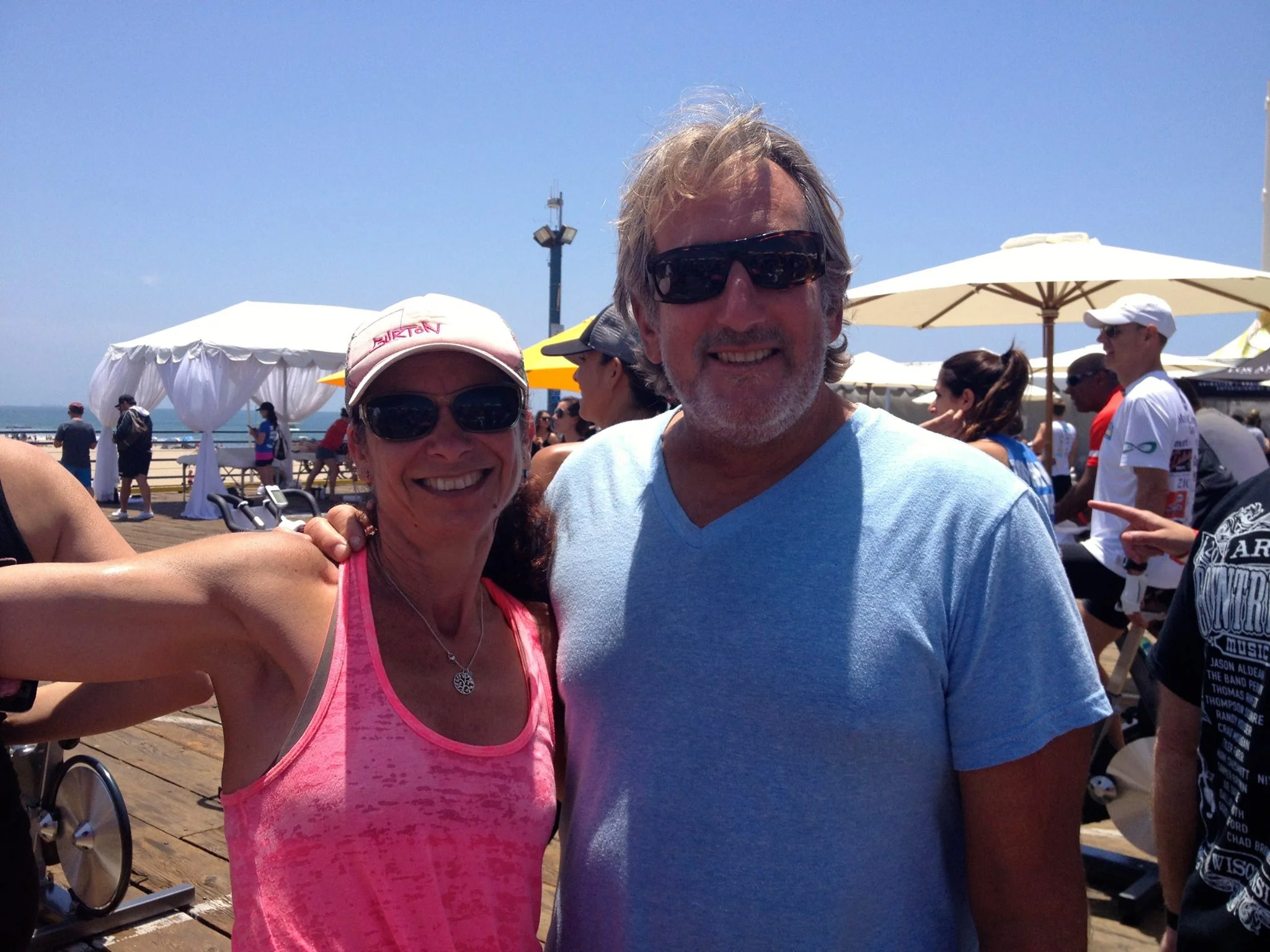 Jennifer and Larry @ "Pedal on the Pier" supporting the Harold Robinson Foundation 