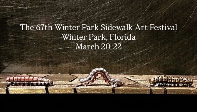 I&rsquo;m a month out from my first show of the year. Since August, I&rsquo;ve completed three pieces and a commission, working almost every single day. I even got a head start on this caterpillar piece last winter while I was still living in Oregon.