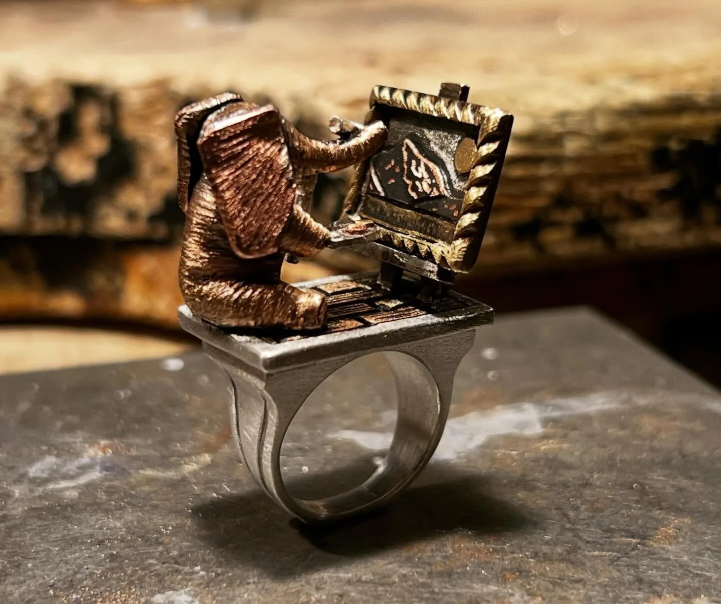 I needed a slight reset yesterday, so I worked on something a little different, but still familiar. I haven&rsquo;t made a piece of jewelry in over five years, and for those who don&rsquo;t know, that&rsquo;s actually where it all started before my w