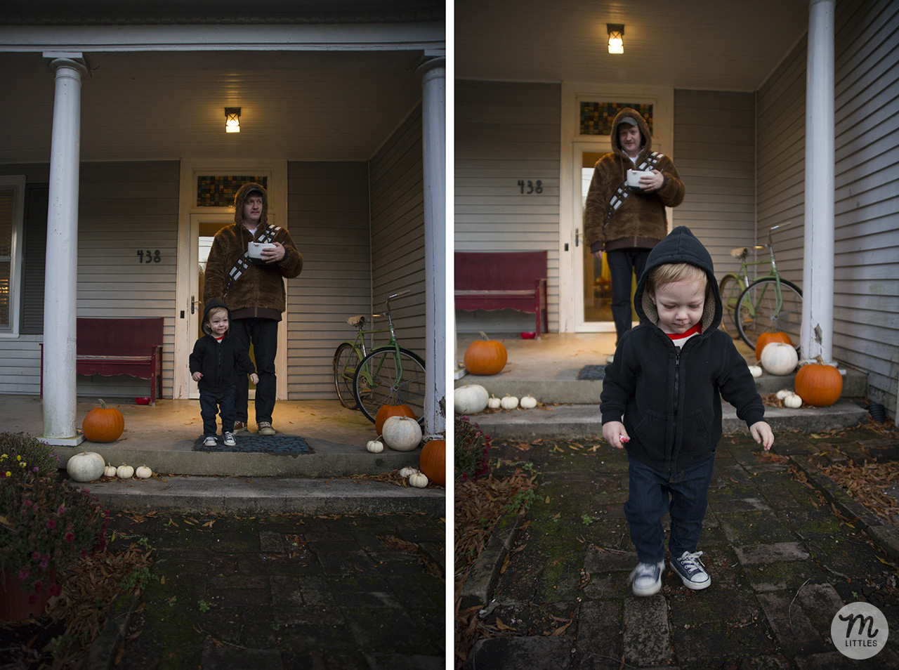 Waiting for trick-or-treaters!