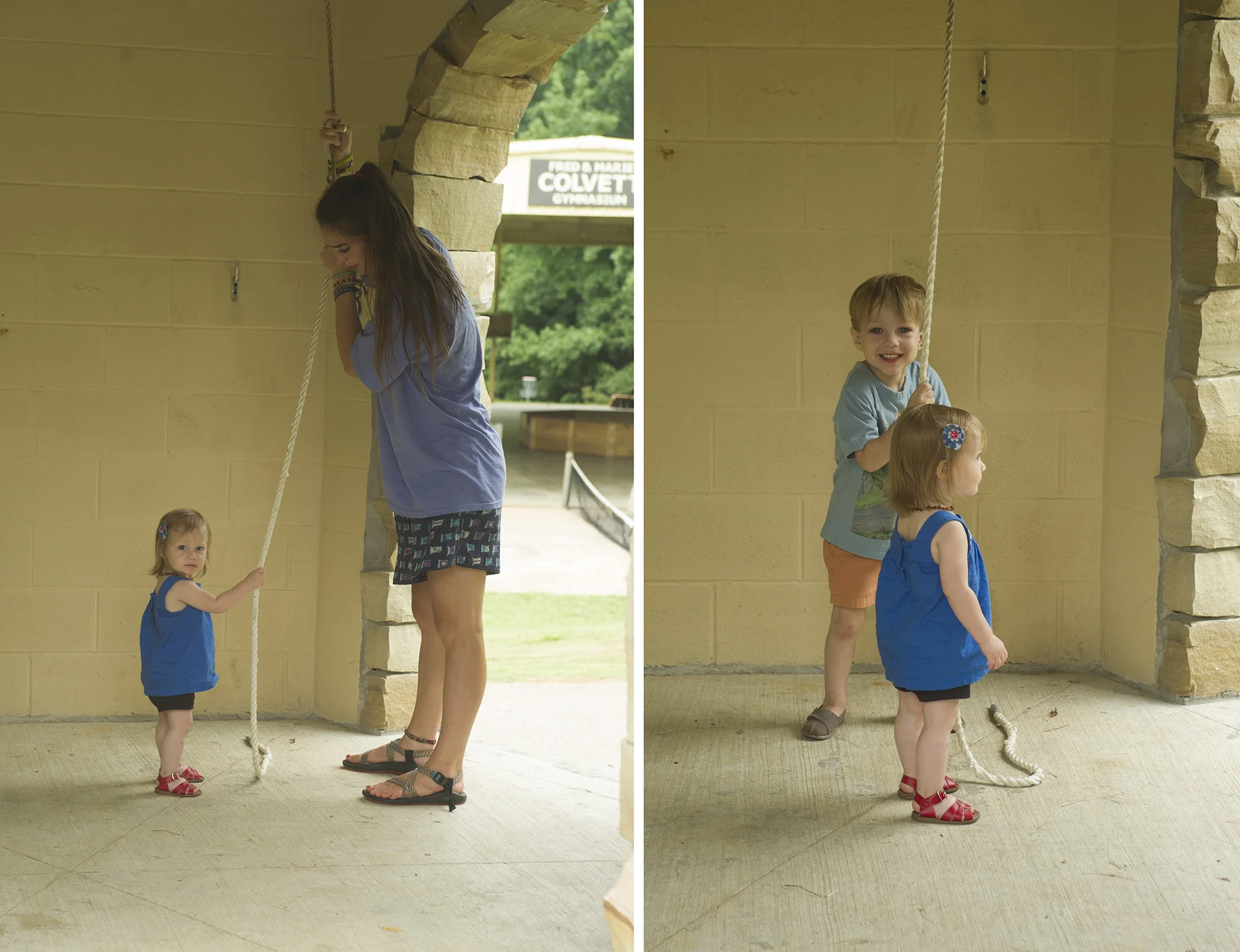 The kids loved the new bellower and getting to help ring the bell.