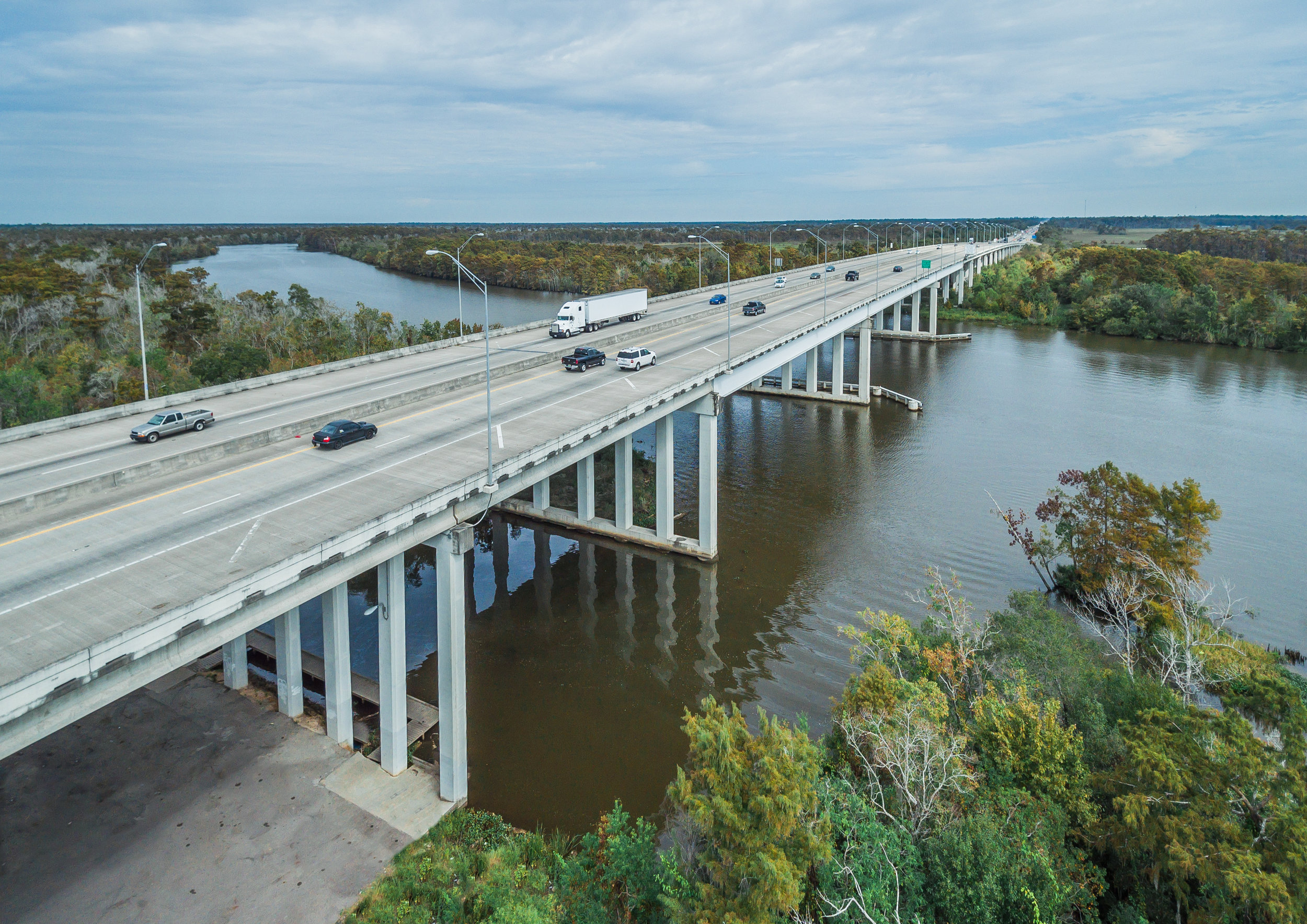 Sabine River Highway Photograph