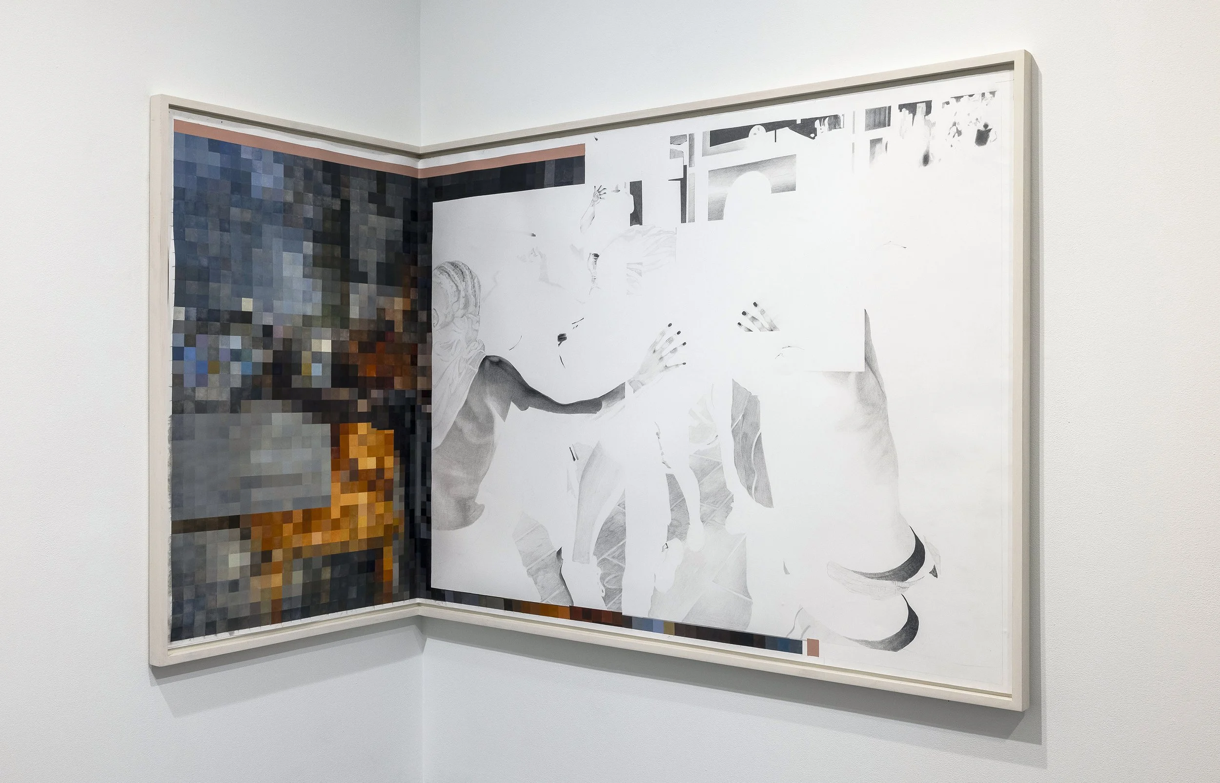 Agitation 5-Conductor, 2025
Charcoal and acrylic on paper
117.5 x 57.5 inches 