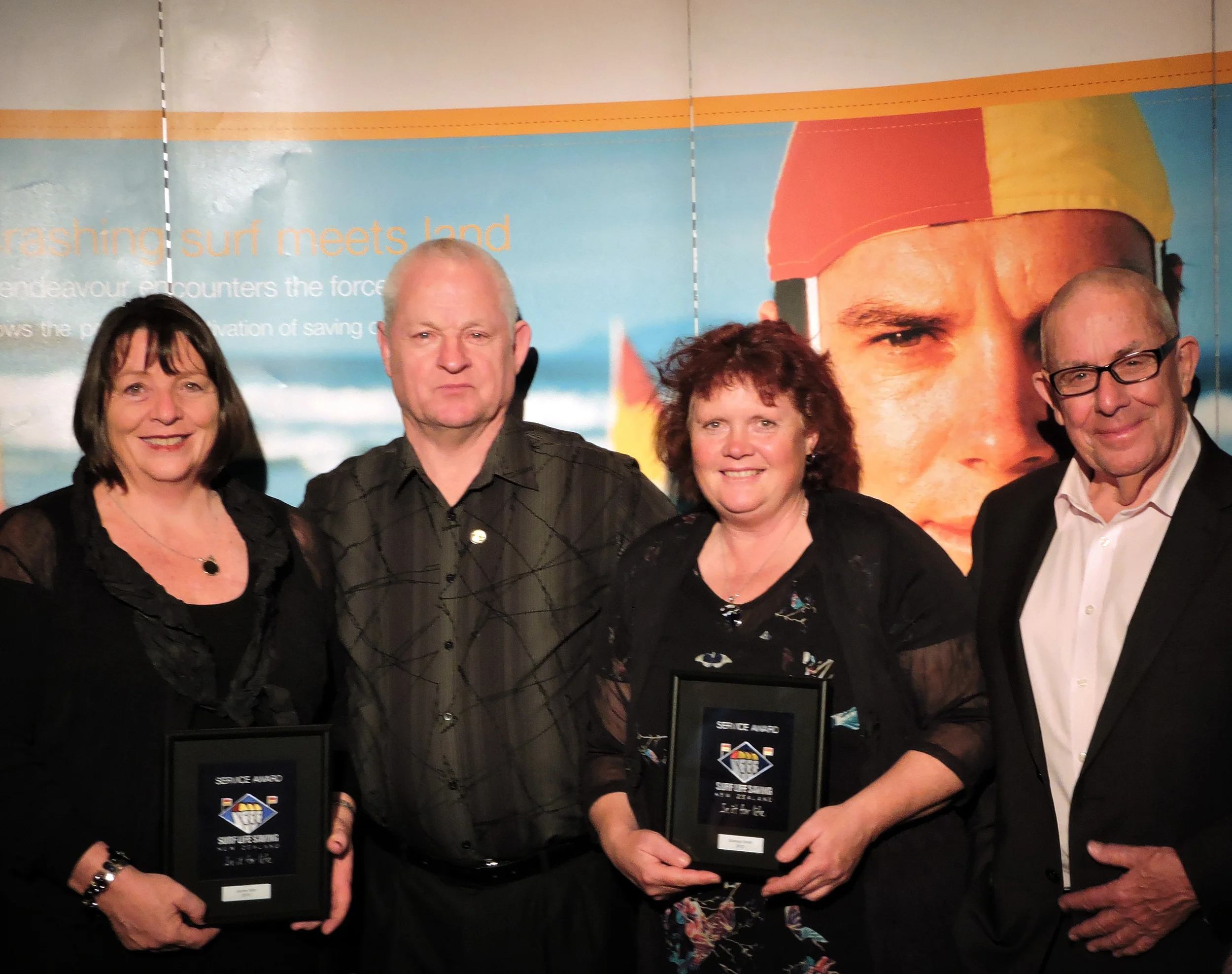 Sunset Beach Lifeguards receive awards at the NZ Surf Lifesaving Awards of Excellence