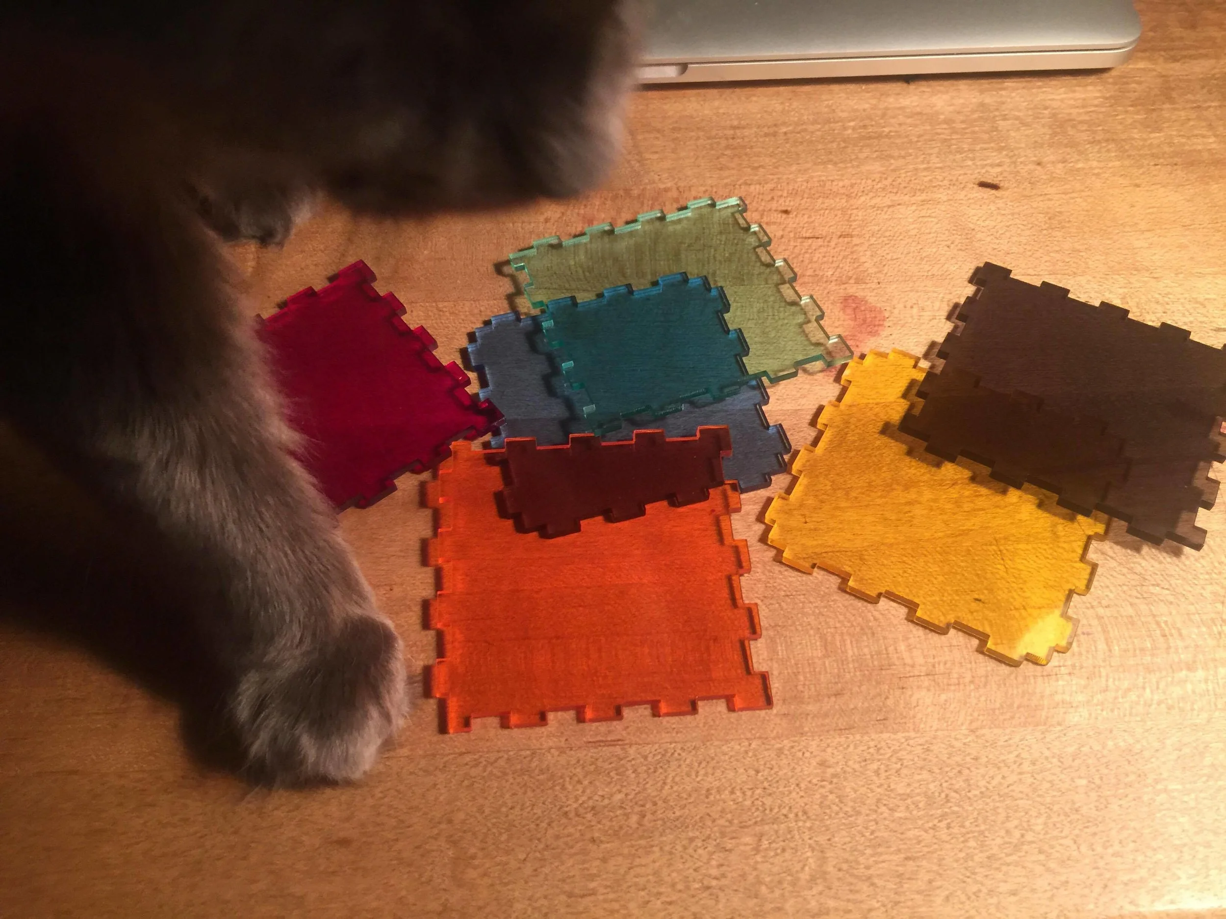 All six sides of the cube (one will be the "top" of the box...) 