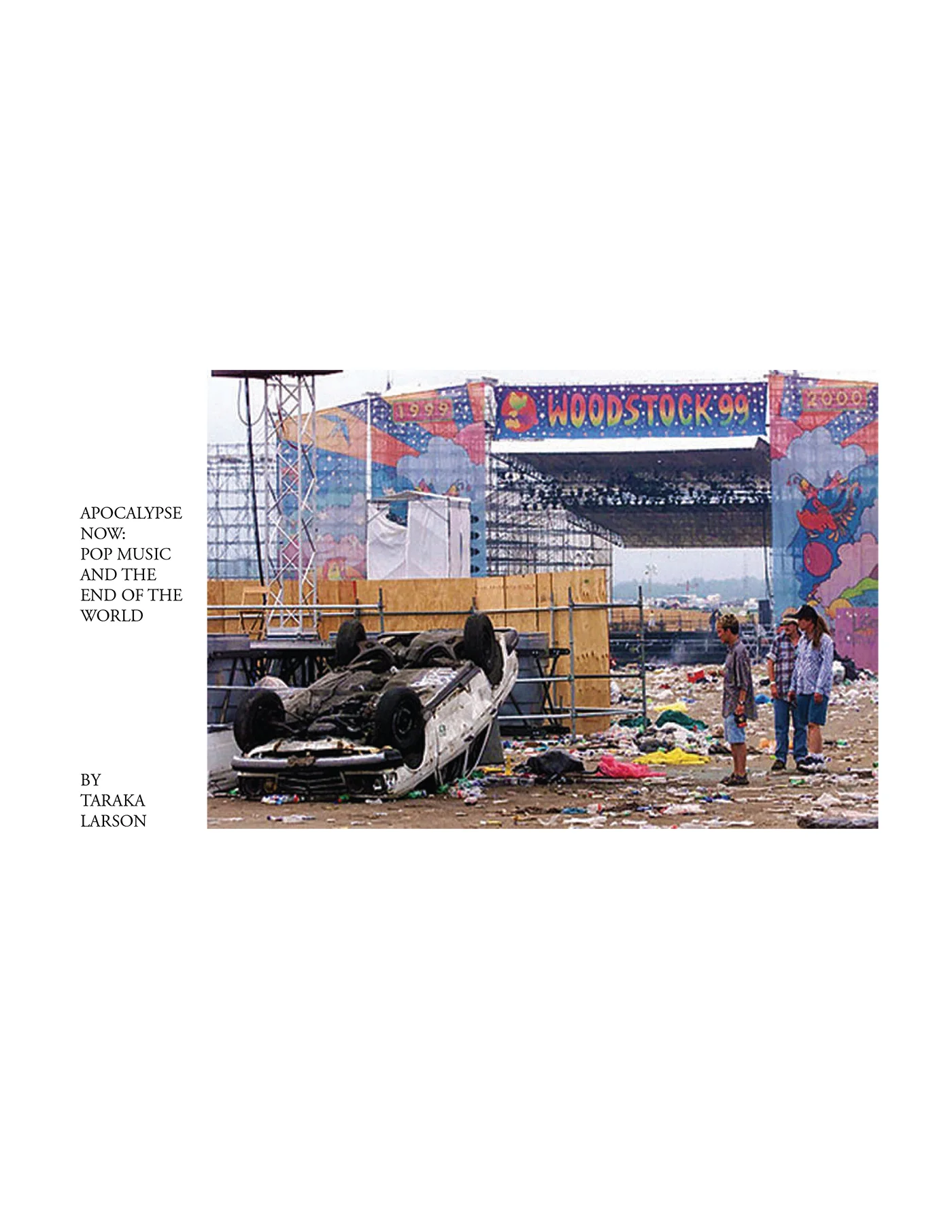 APOCALYPSE NOW: POP MUSIC AND THE END OF THE WORLD