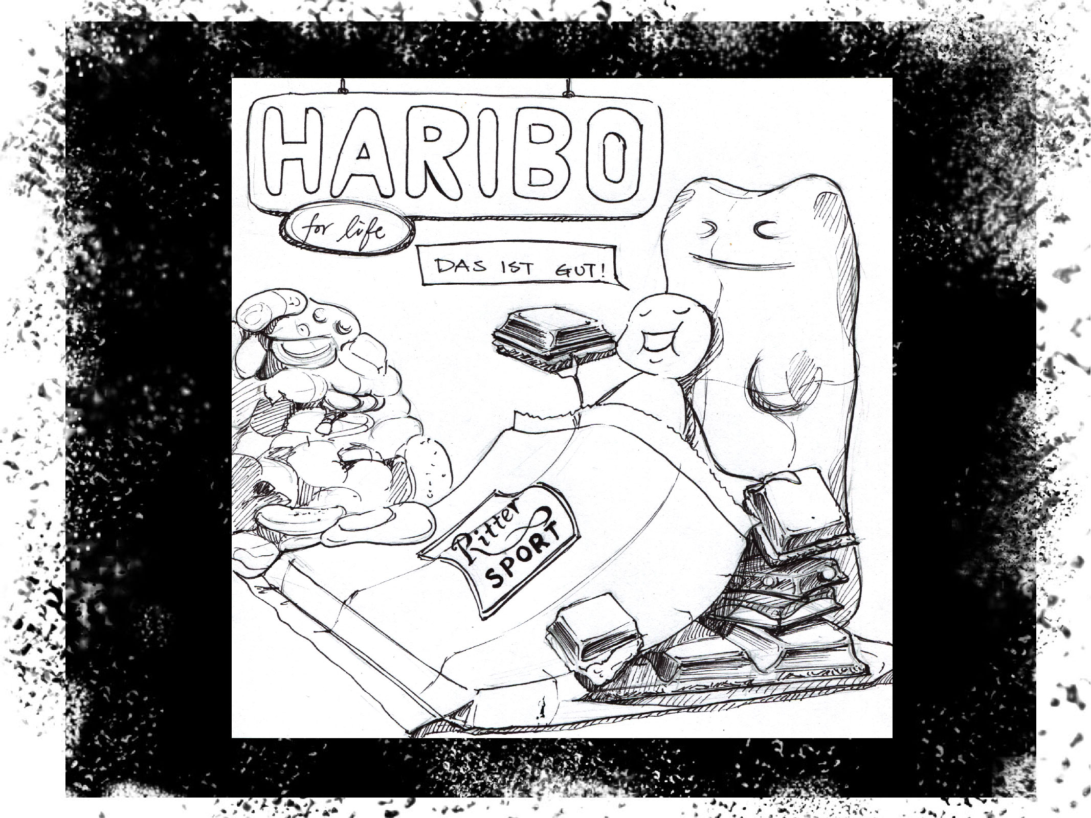 Very often Studio I didn’t know Haribo is German brand until I saw Haribo everywhere in Berlin. There are much more flavors here, so does Ritter Sport. It’s very hard to resist the temptation when I walk by in the supermarket. I love binging sweets especially when I’m stressed out. (It's just an excuse)