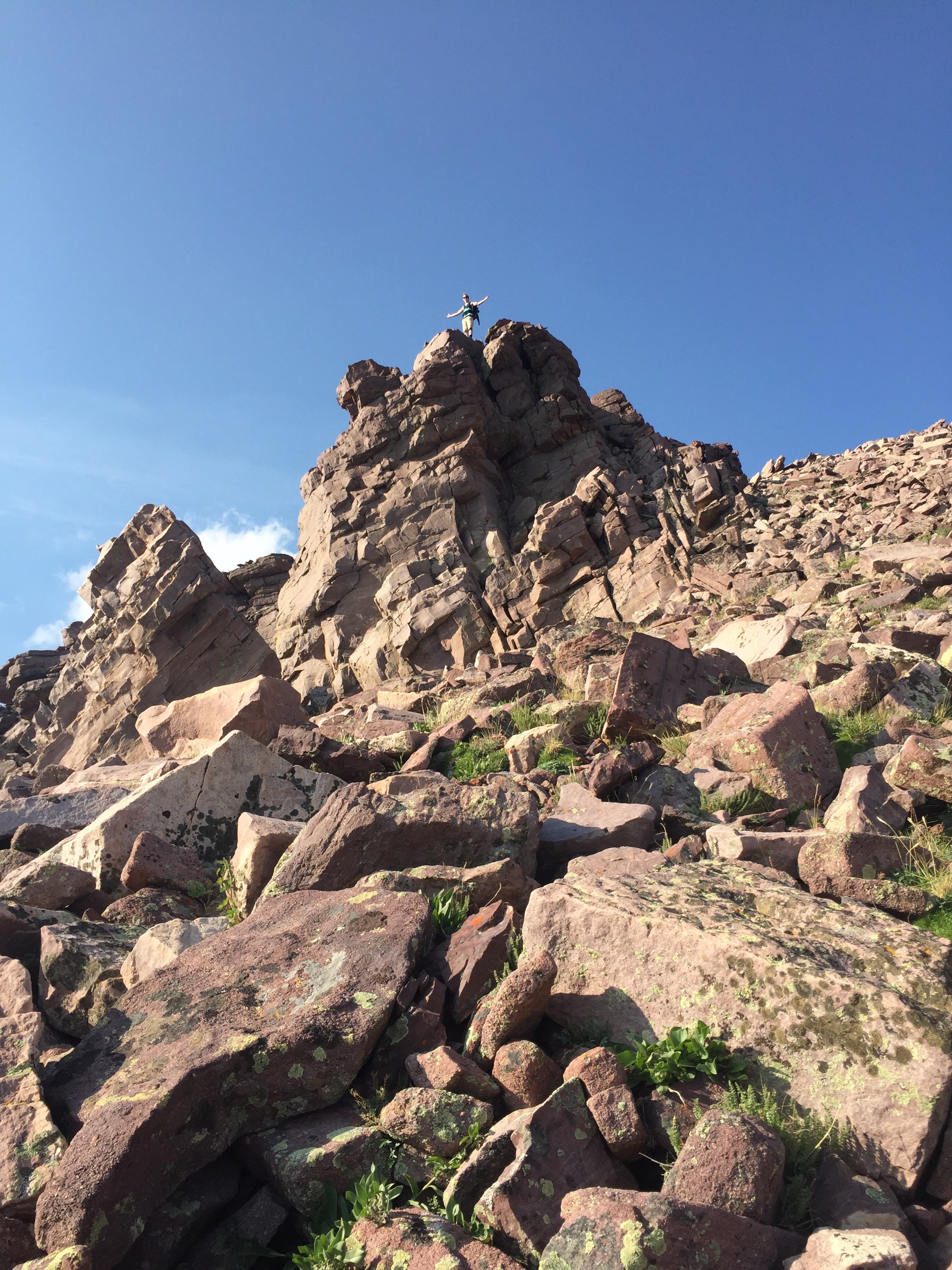 Almost to the top of Kletting Peak.